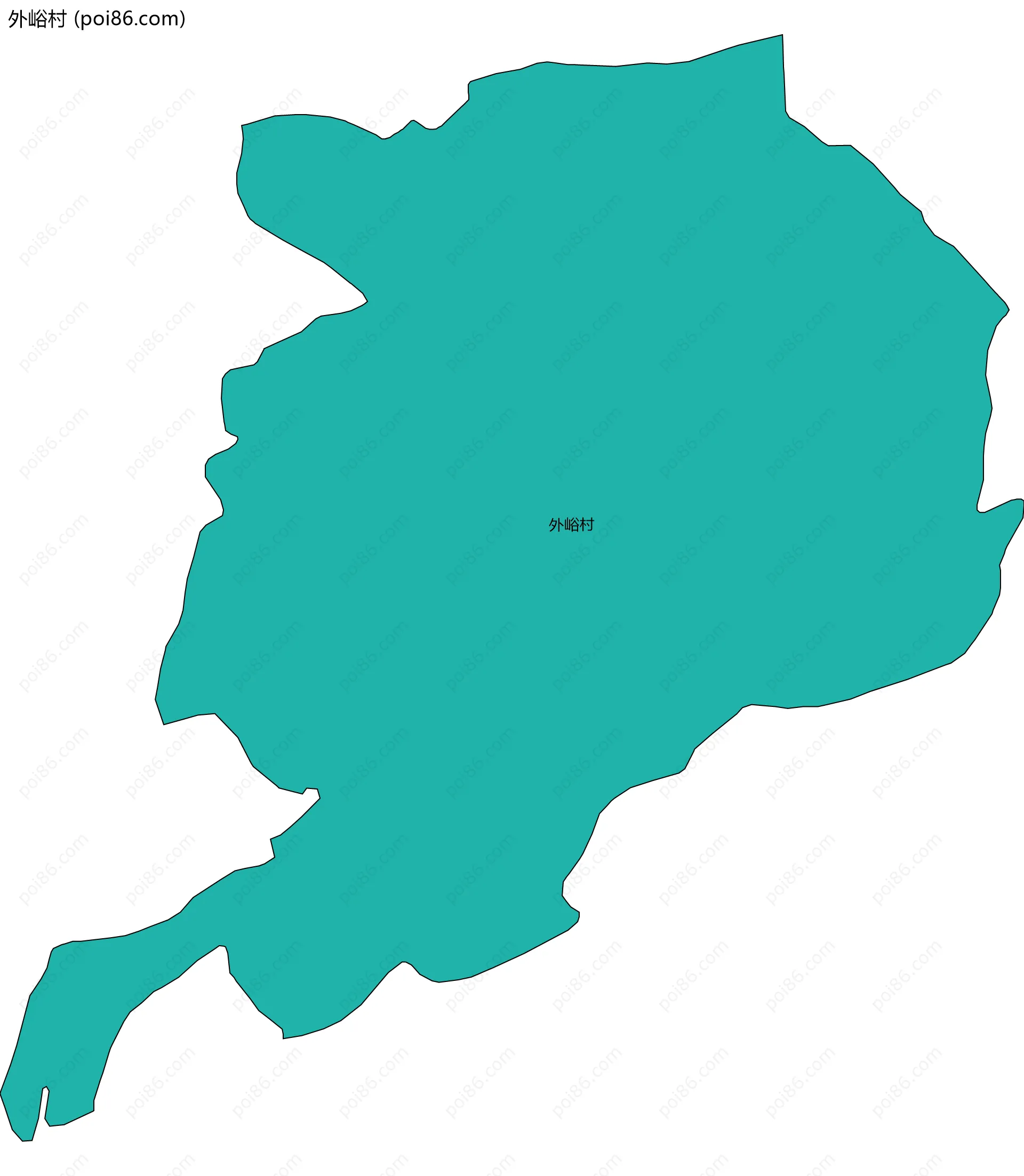 外峪村边界地图