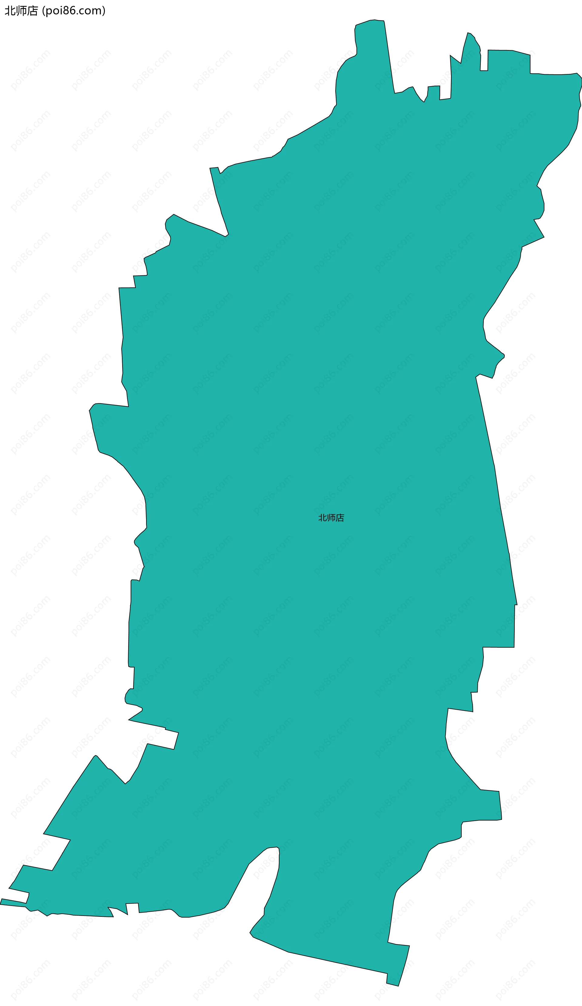北师店边界地图