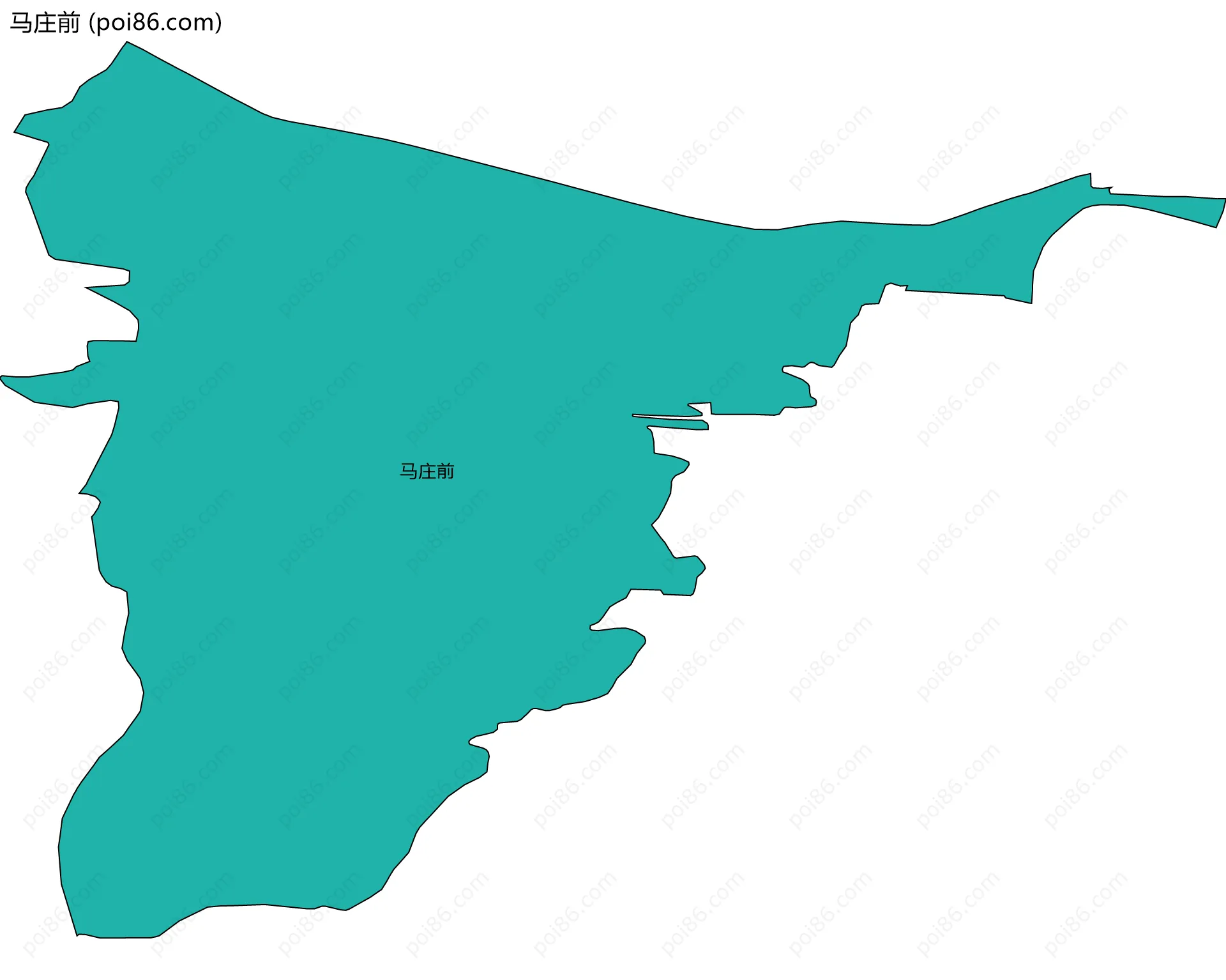 马庄前边界地图