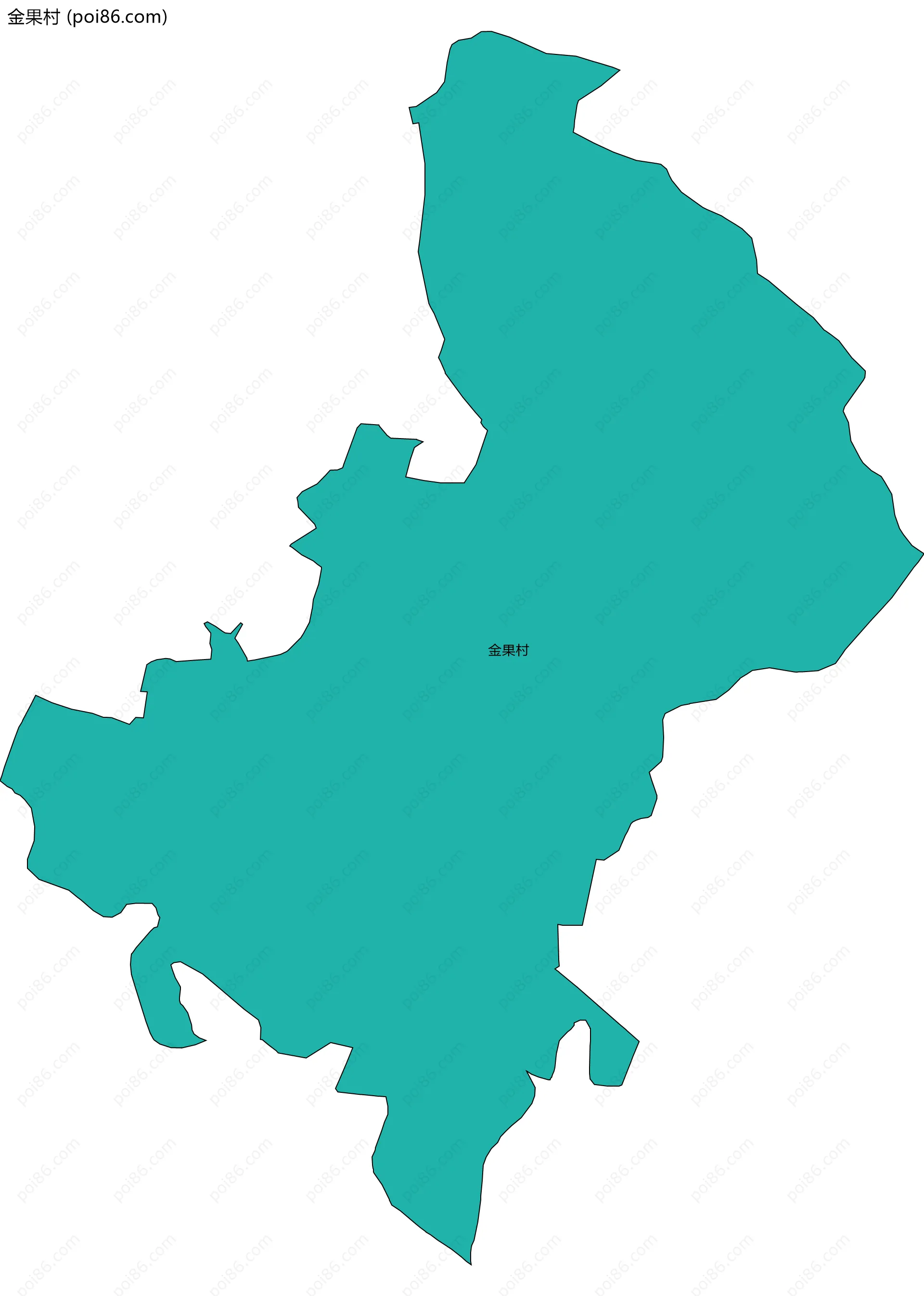 金果村边界地图