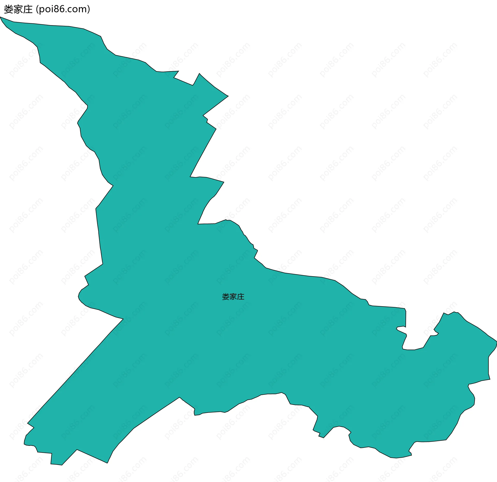 娄家庄边界地图