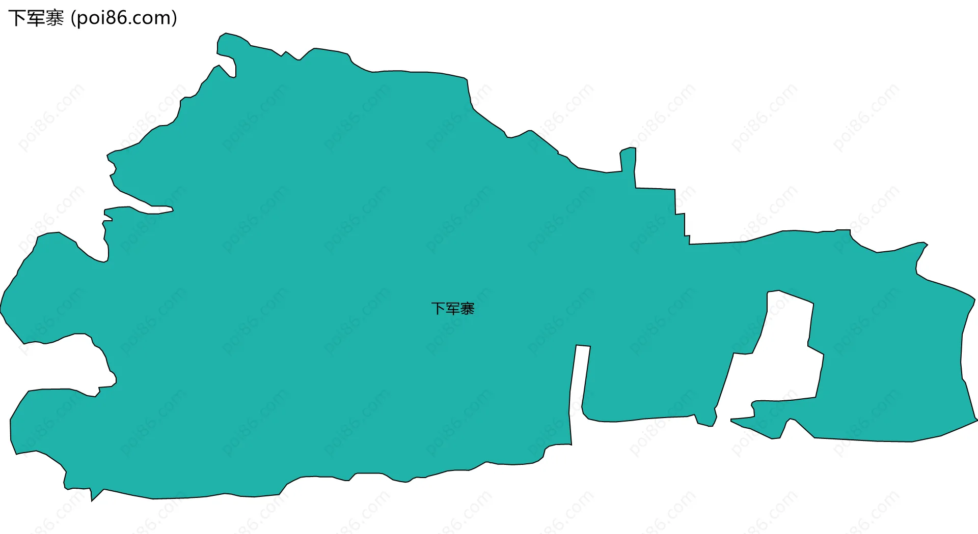 下军寨边界地图