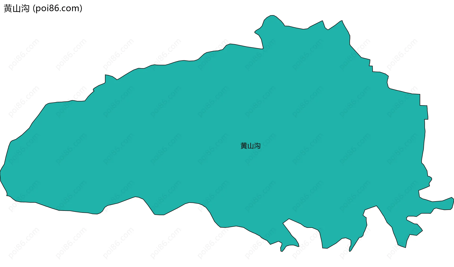 黄山沟边界地图