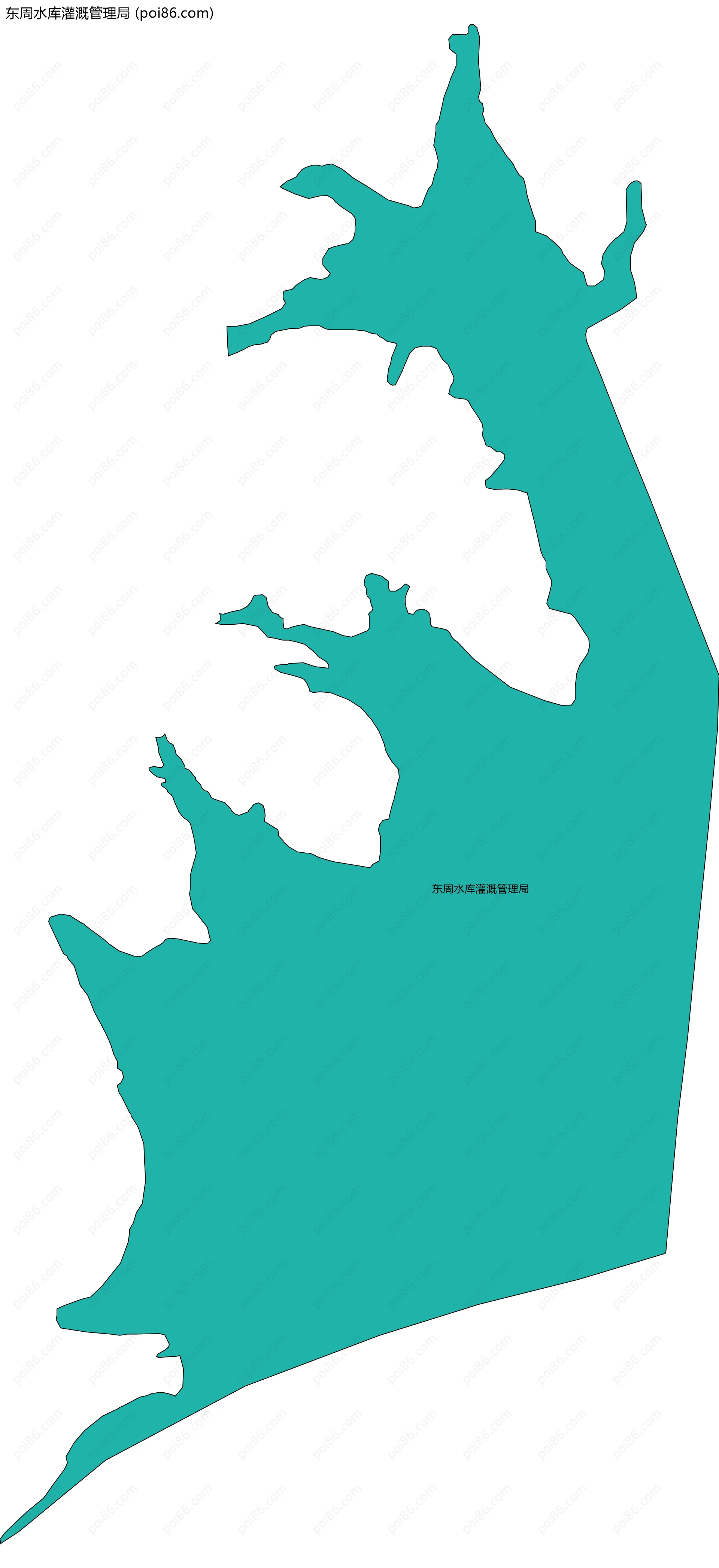 东周水库灌溉管理局边界地图