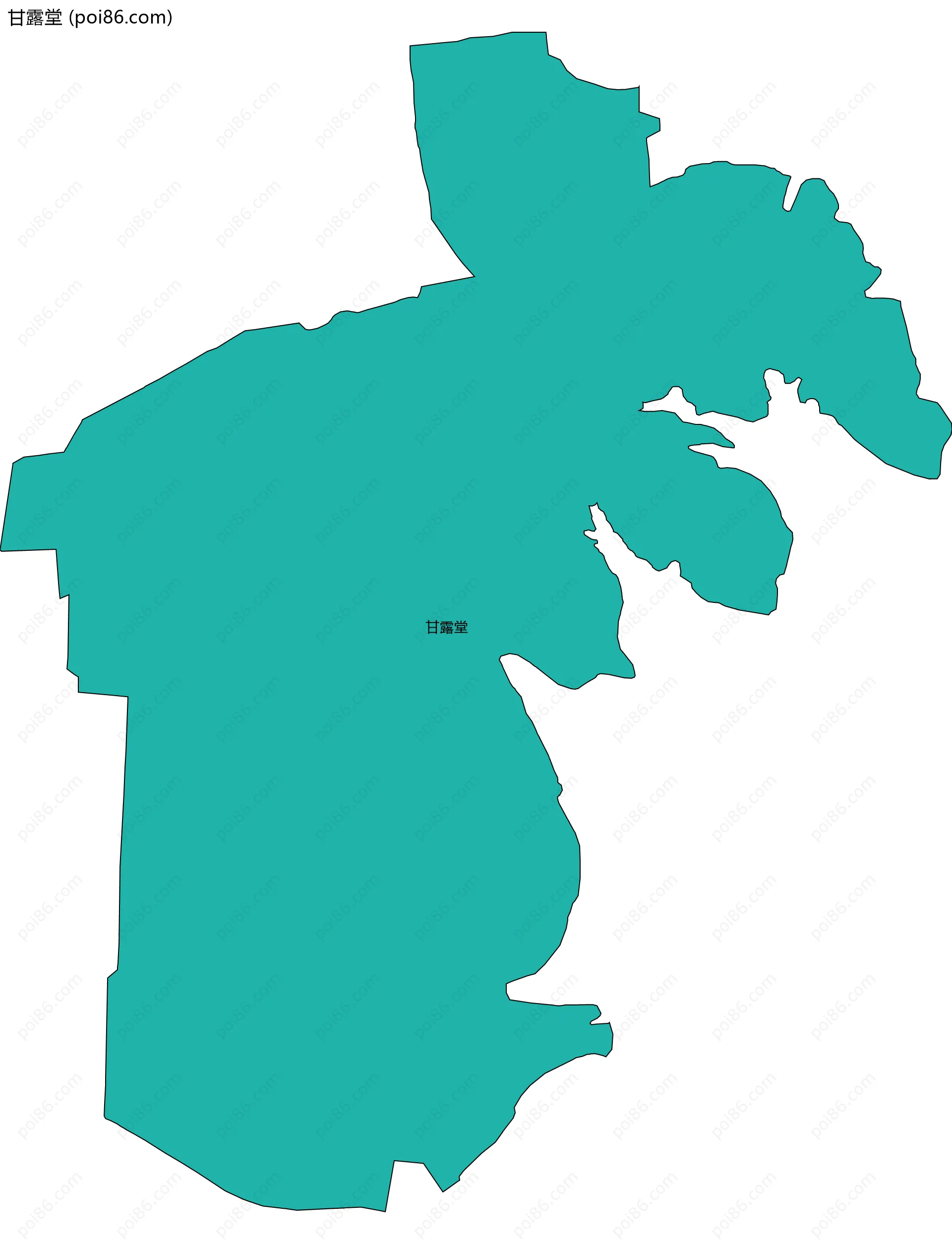 甘露堂边界地图