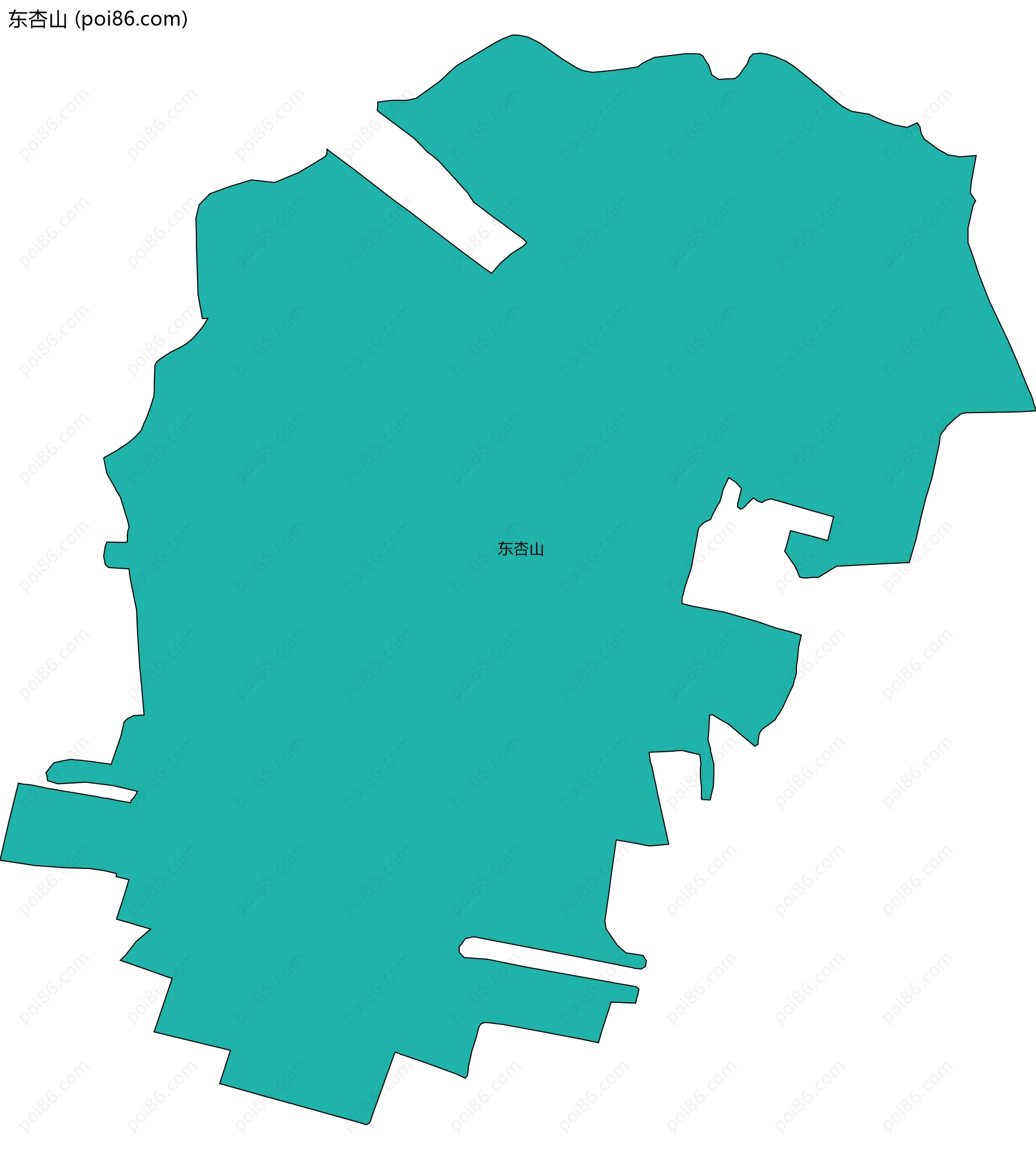 东杏山边界地图