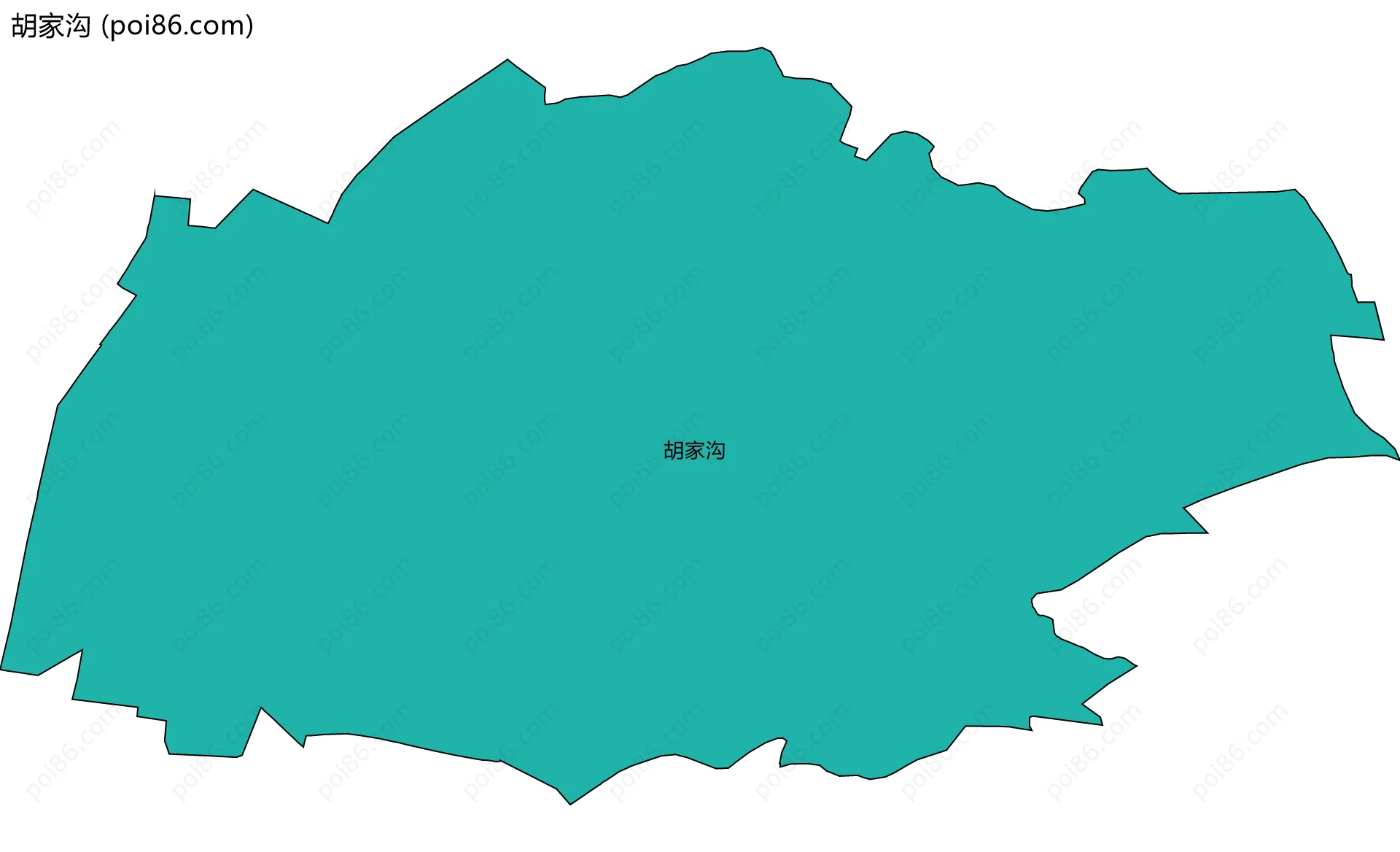 胡家沟边界地图