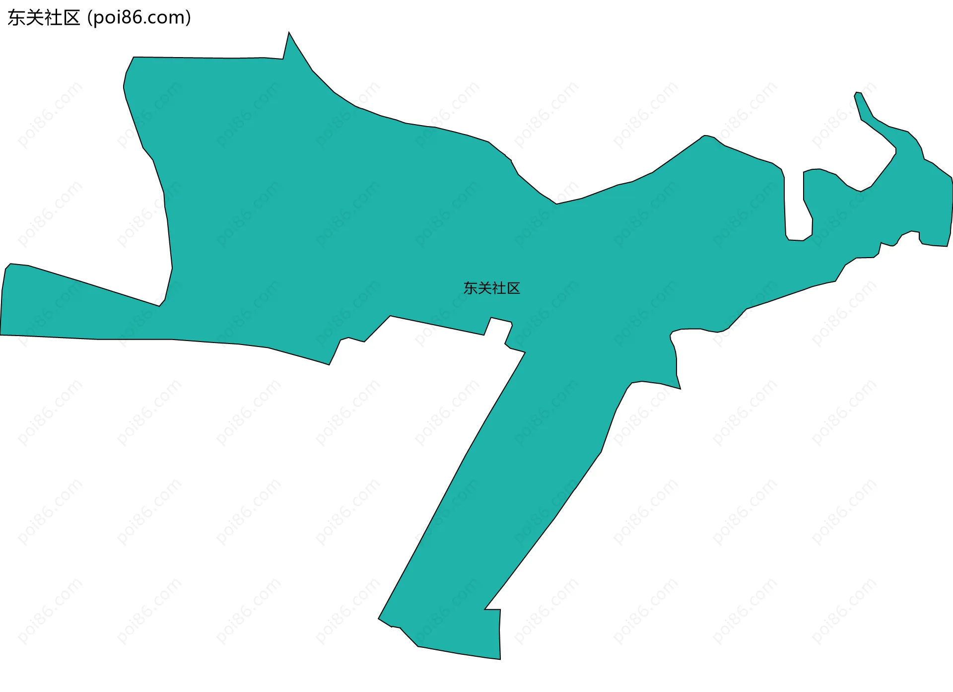 东关社区边界地图