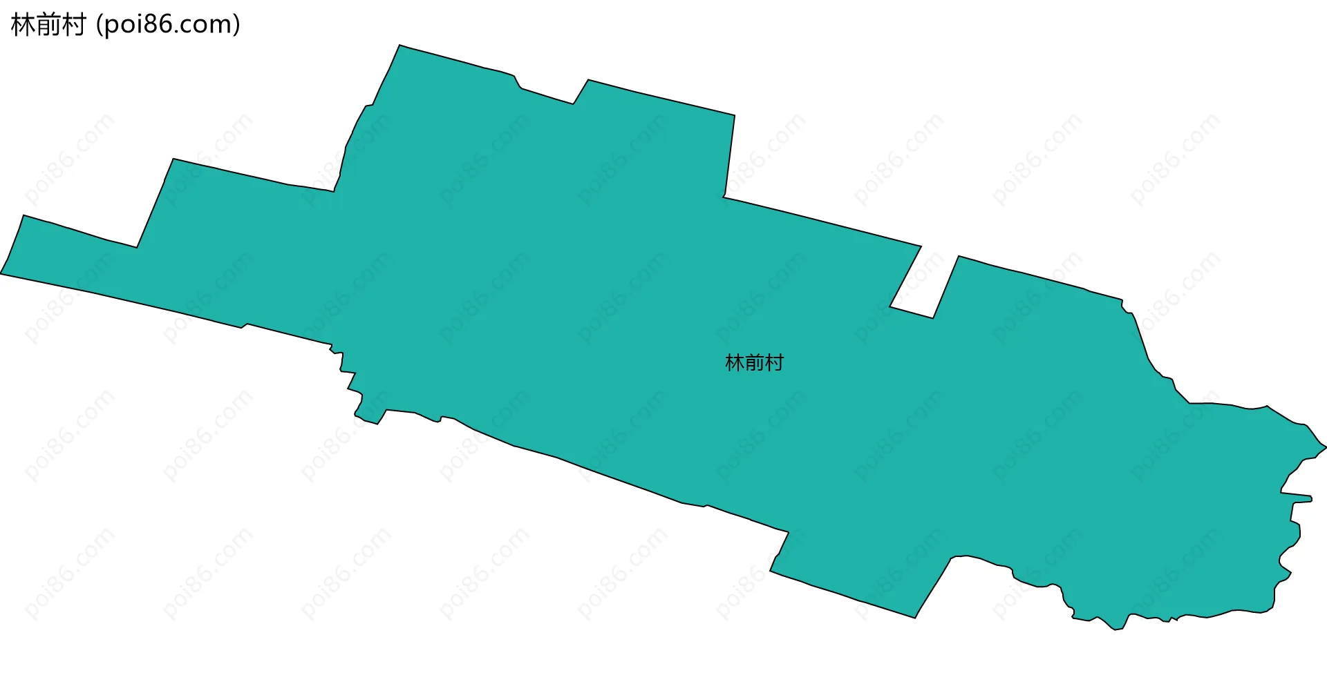 林前村边界地图