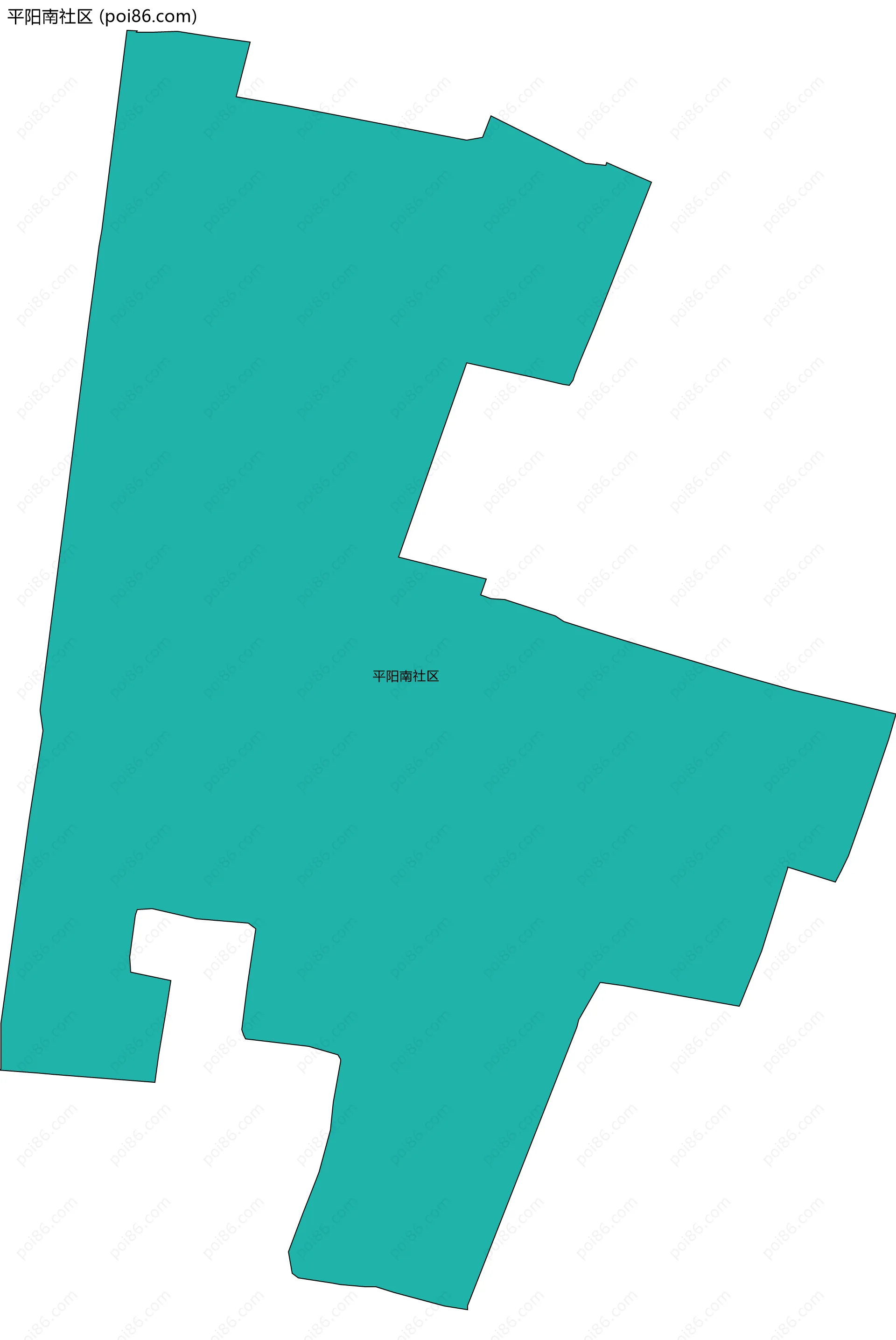 平阳南社区边界地图