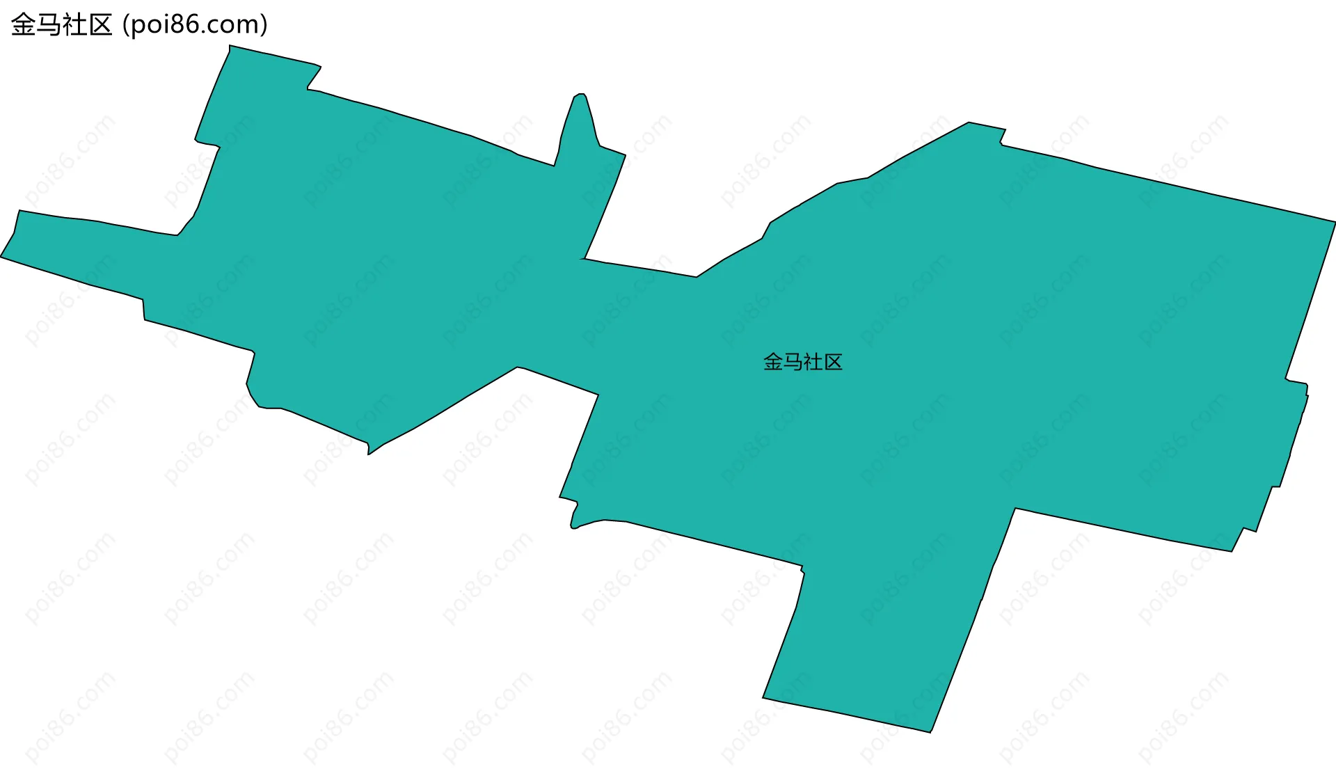 金马社区边界地图