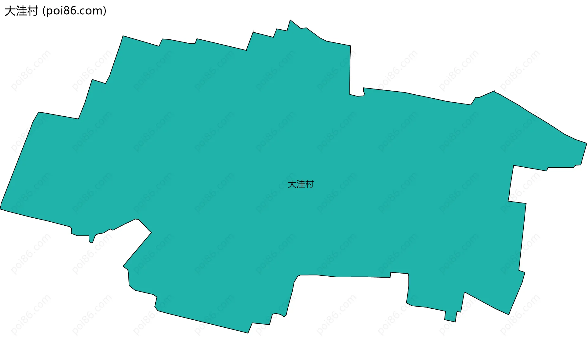 大洼村边界地图