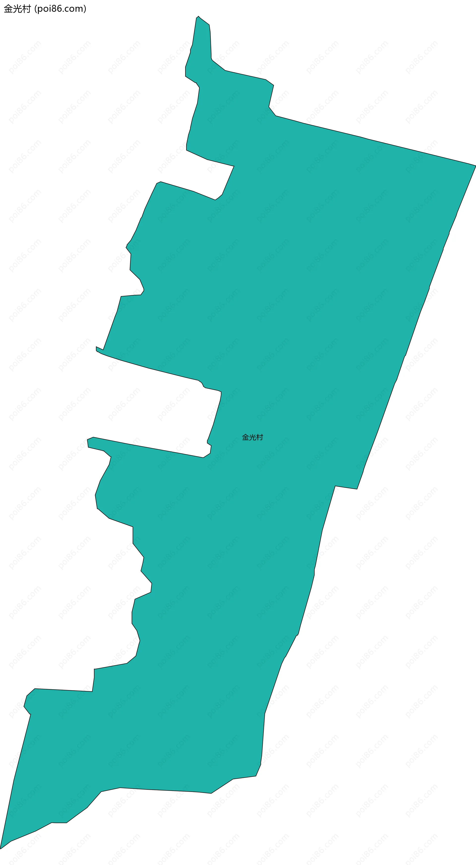 金光村边界地图