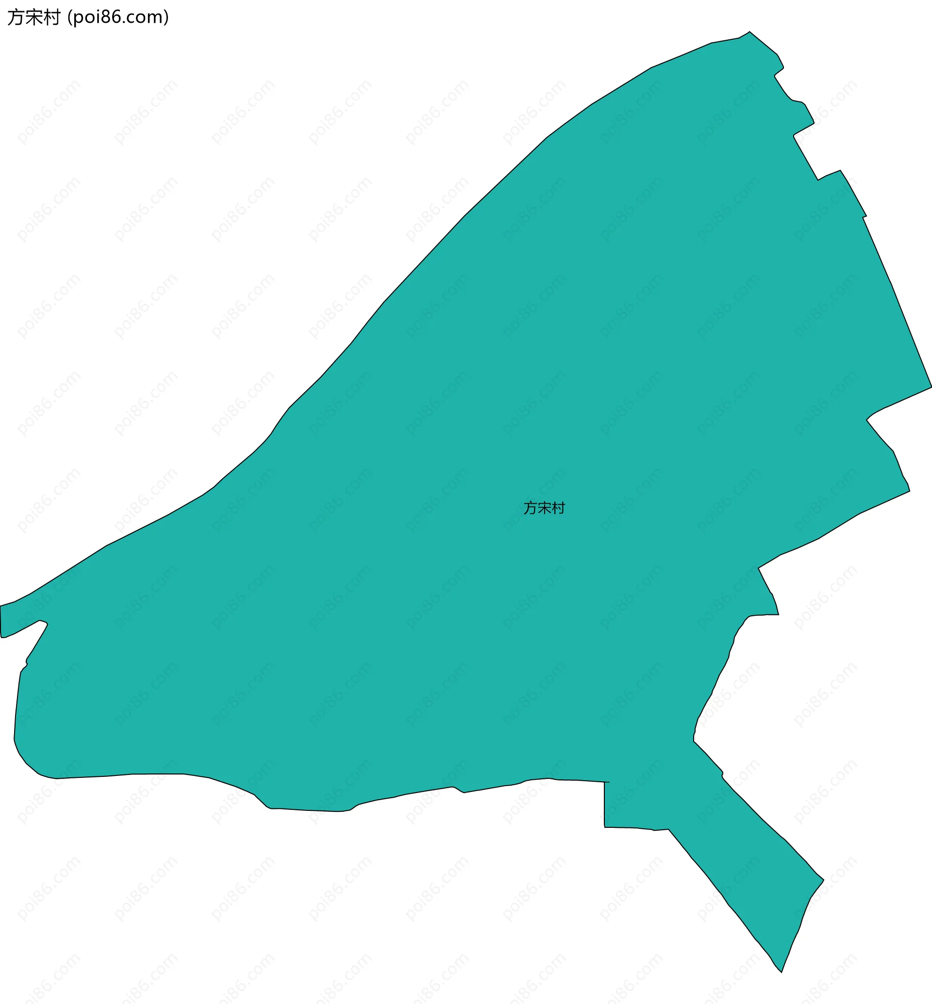 方宋村边界地图