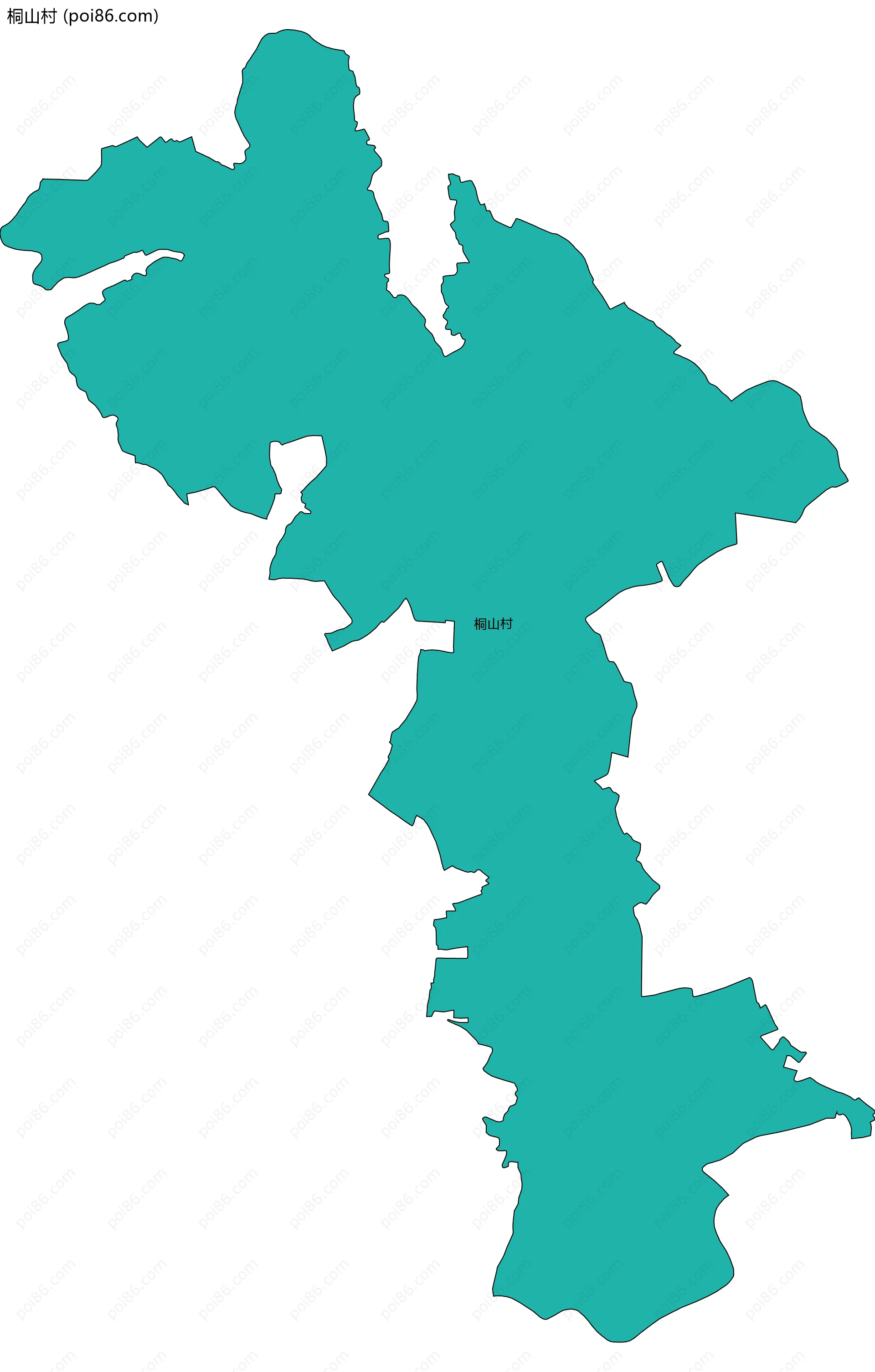 桐山村边界地图