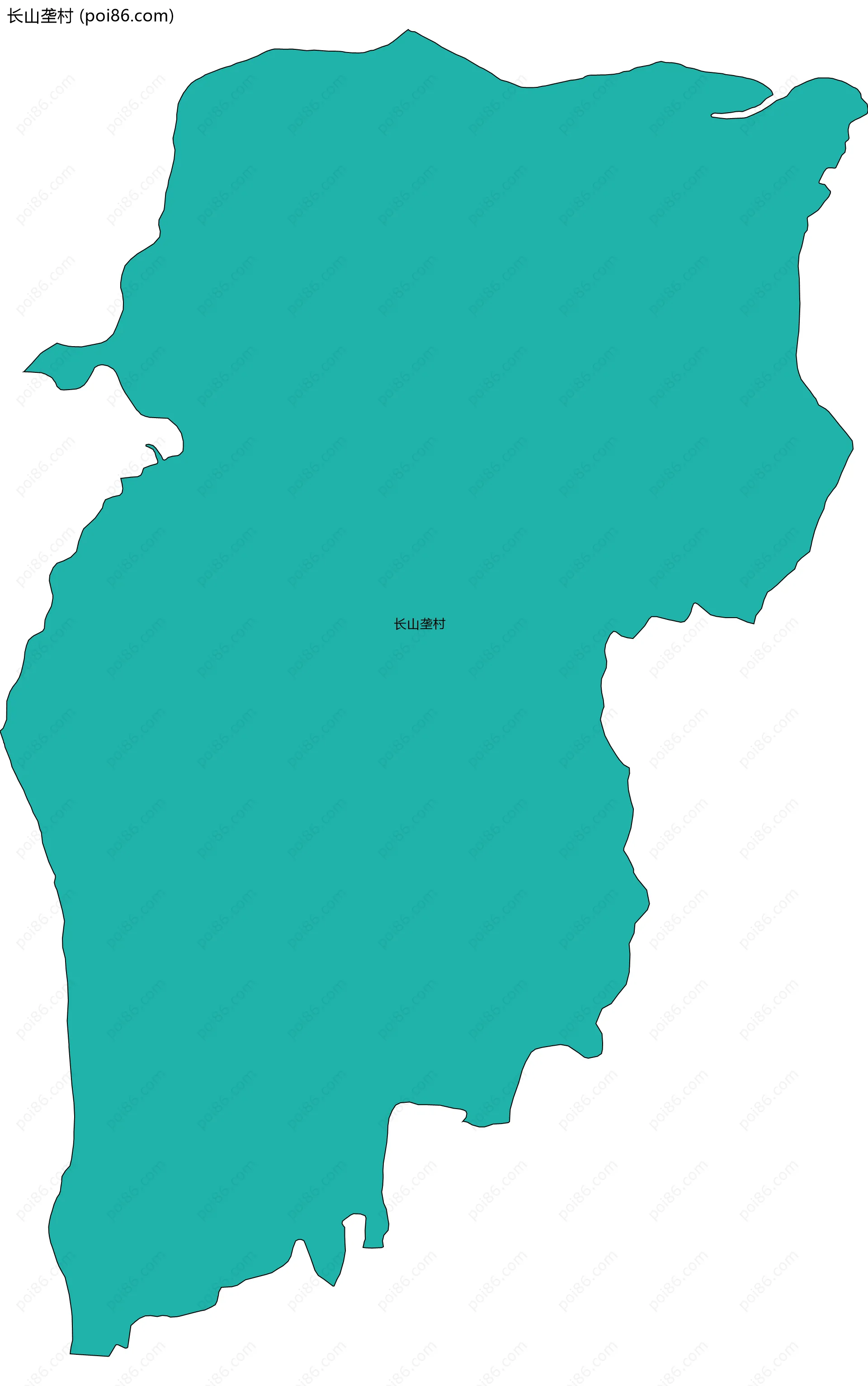 长山垄村边界地图