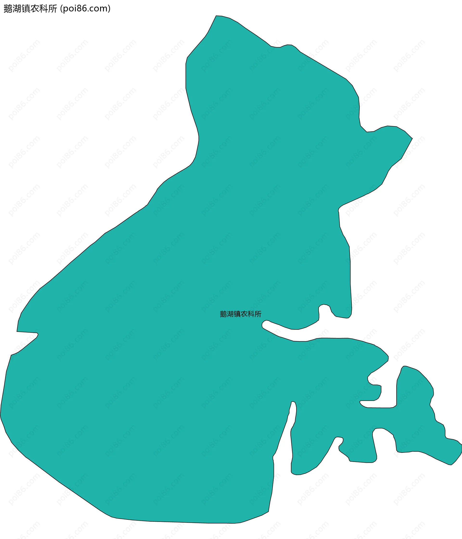 鹅湖镇农科所边界地图