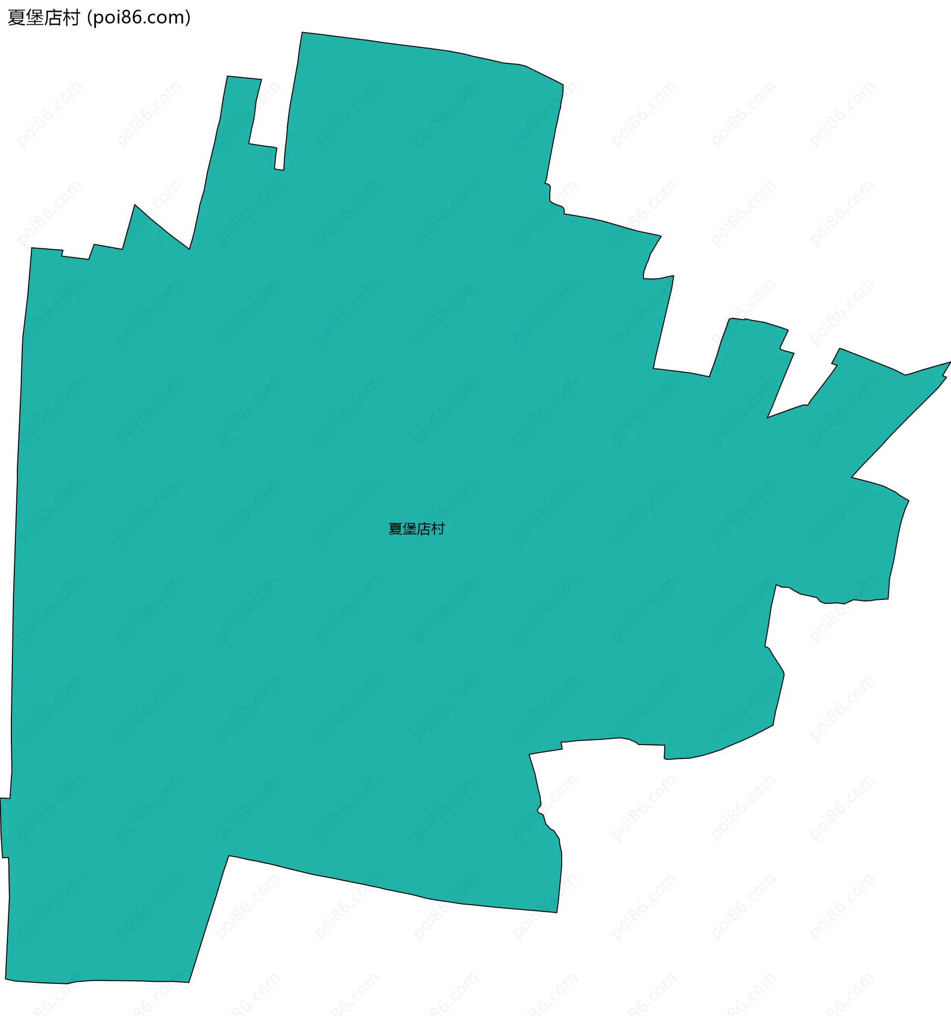 夏堡店村边界地图
