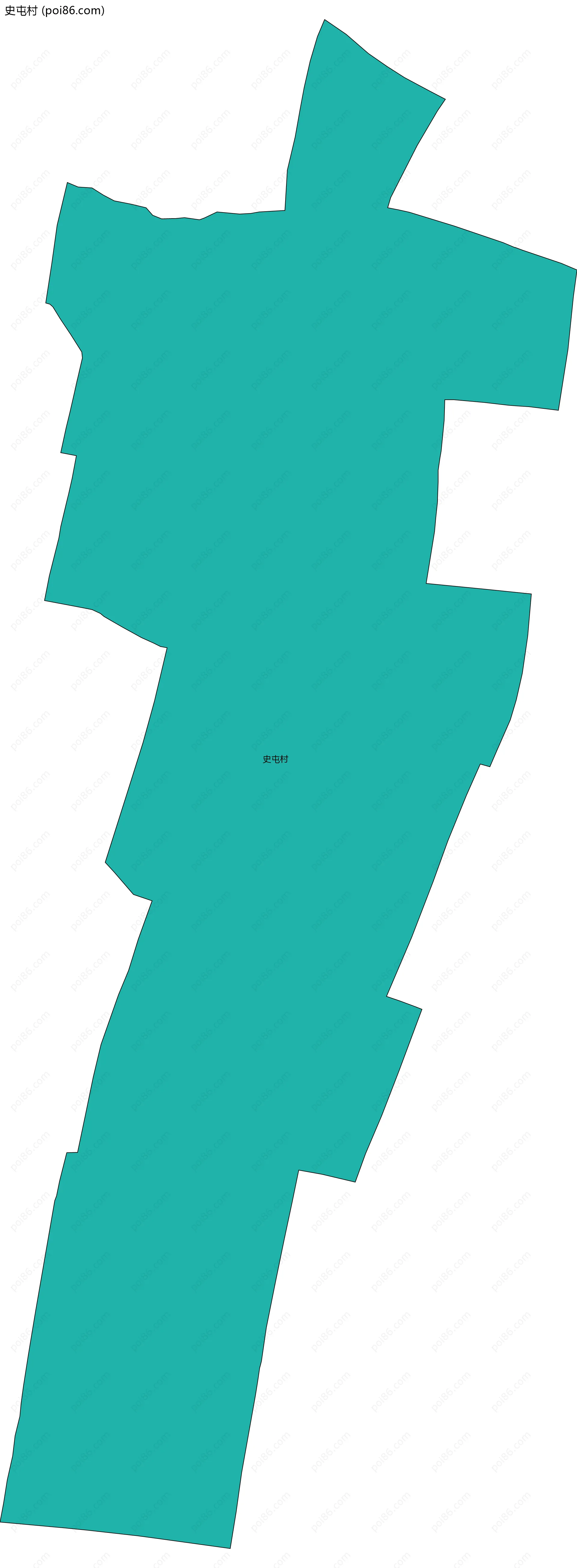 史屯村边界地图