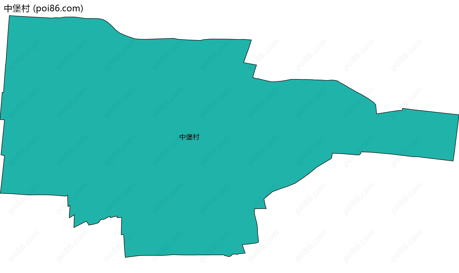 中堡村边界地图