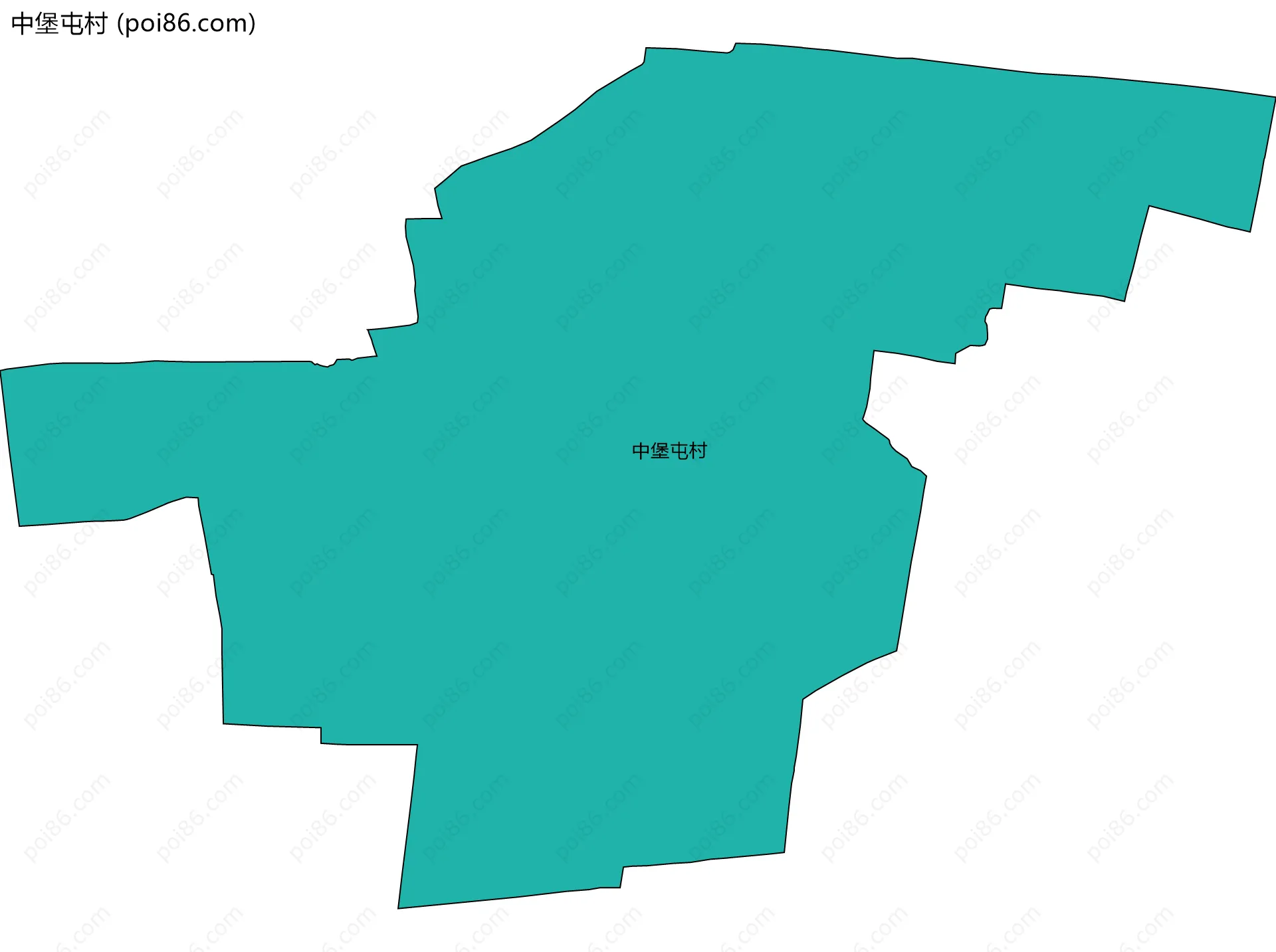 中堡屯村边界地图