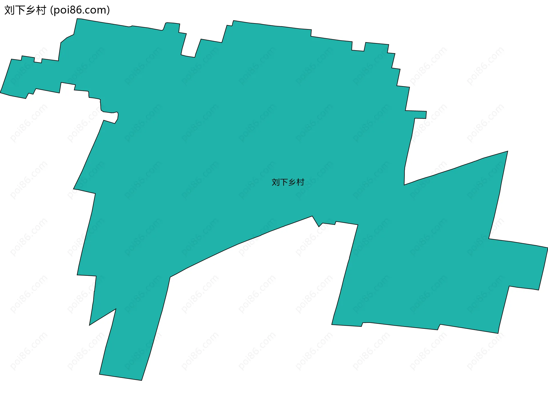 刘下乡村边界地图