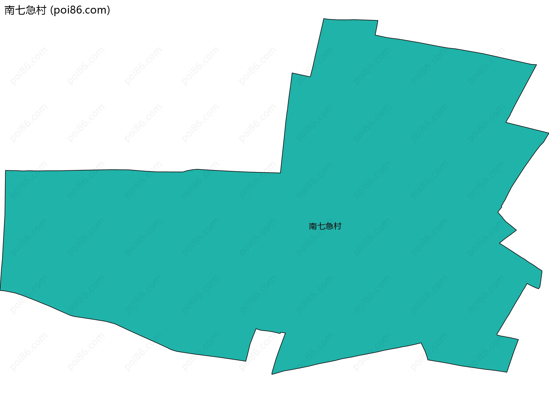 南七急村边界地图
