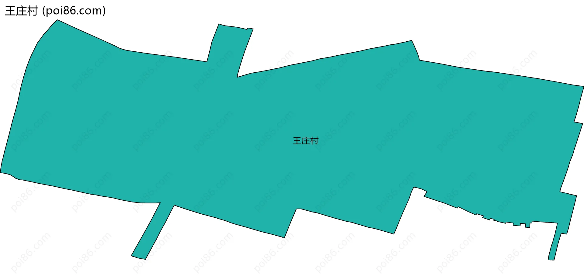王庄村边界地图