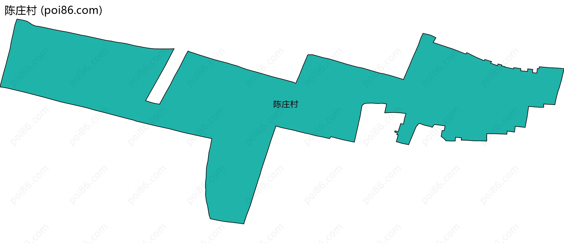 陈庄村边界地图