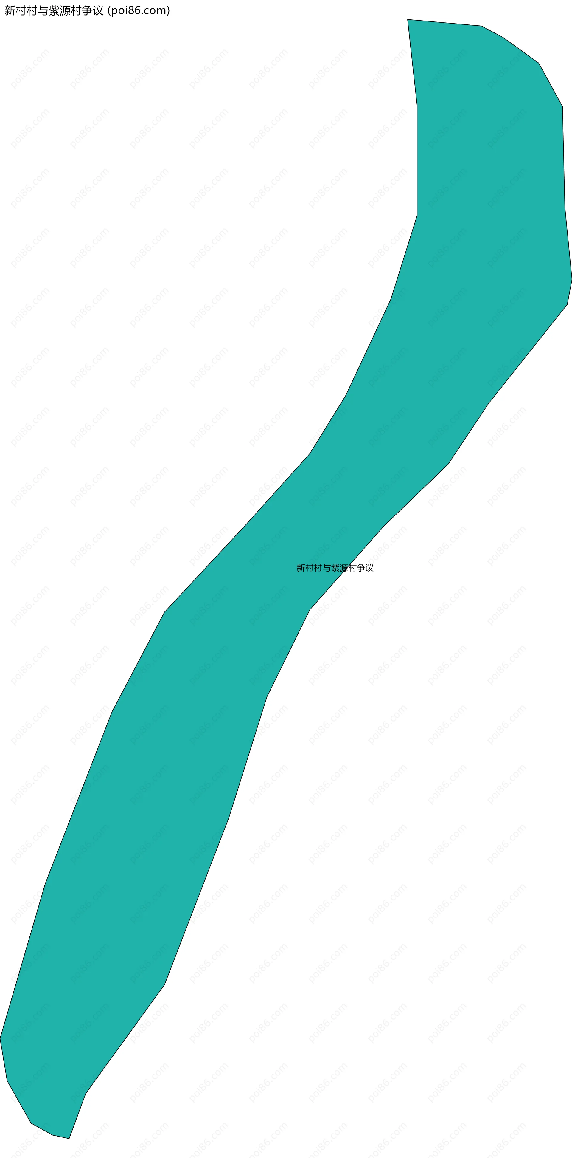 新村村与紫源村争议边界地图