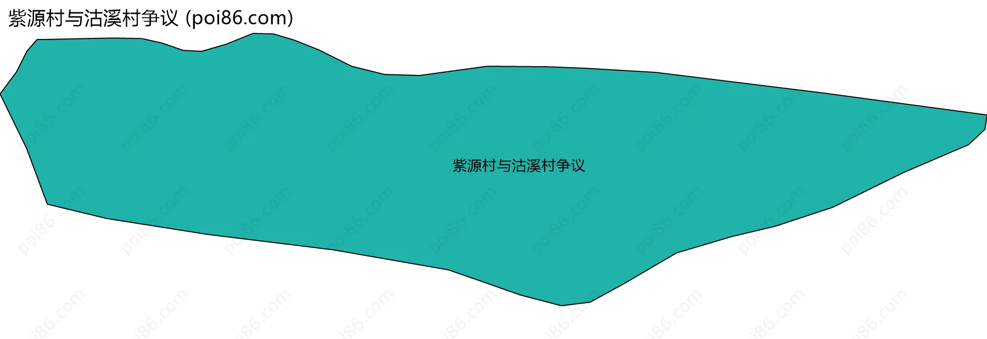 紫源村与沽溪村争议边界地图