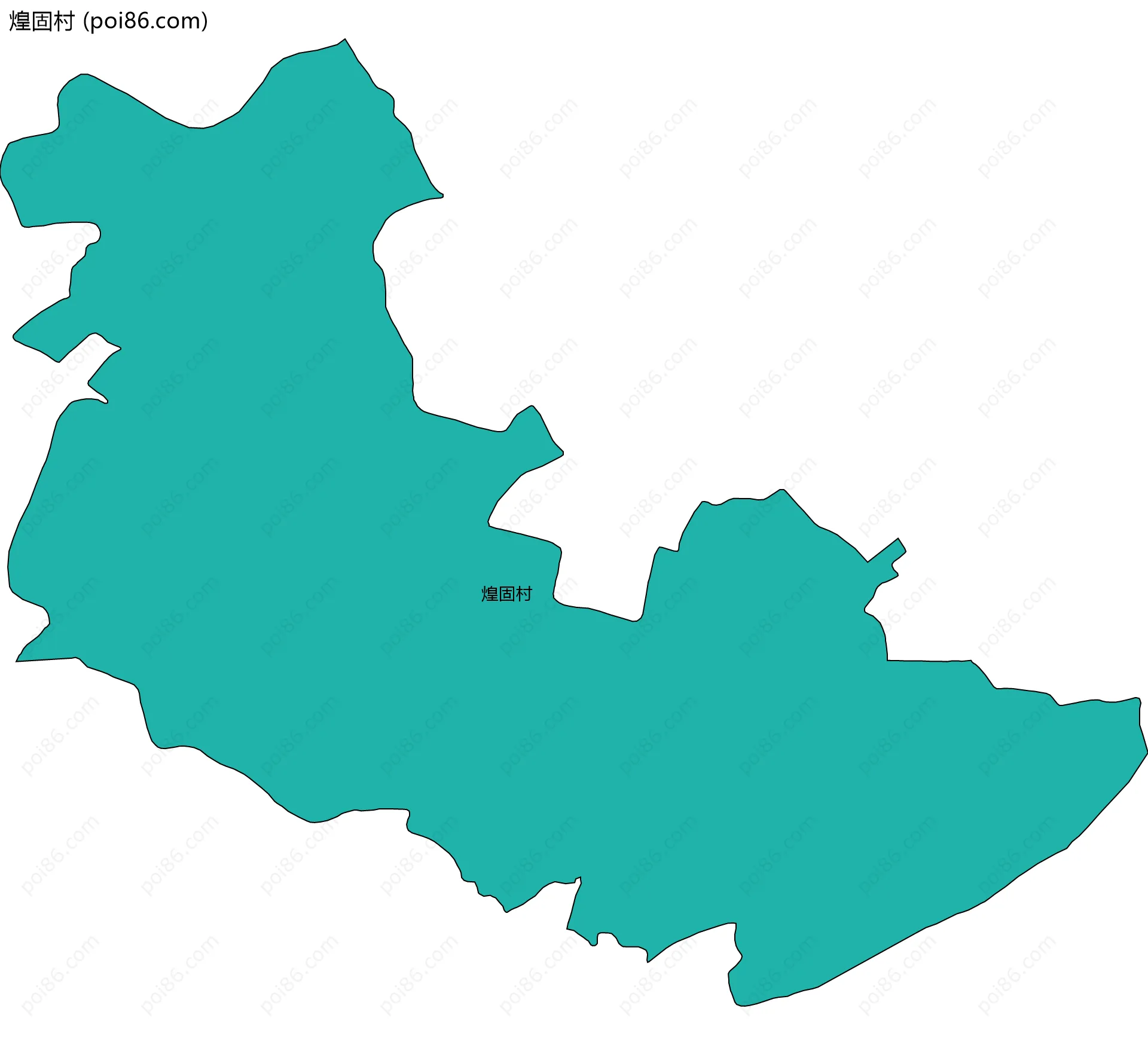 煌固村边界地图