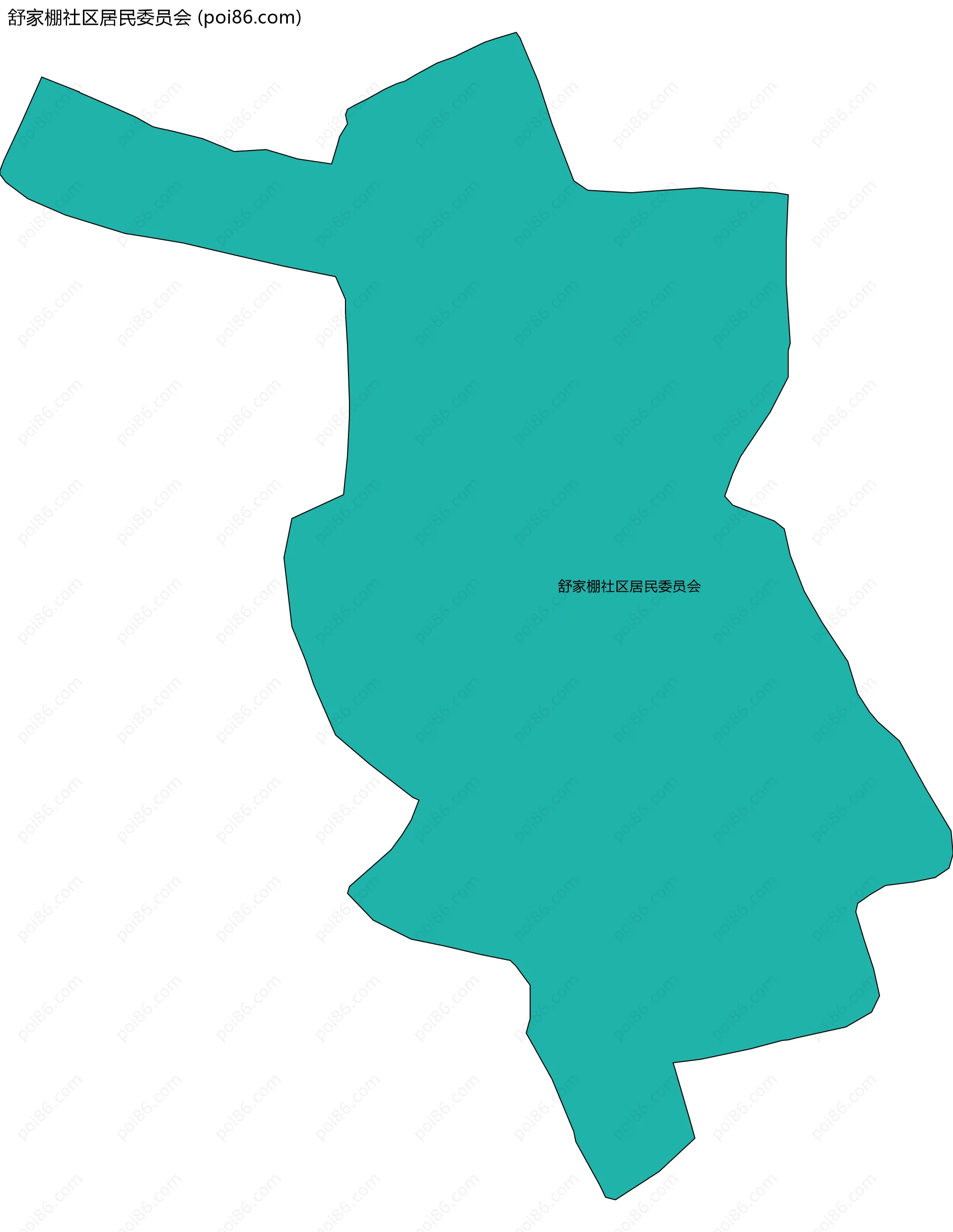 舒家棚社区居民委员会边界地图