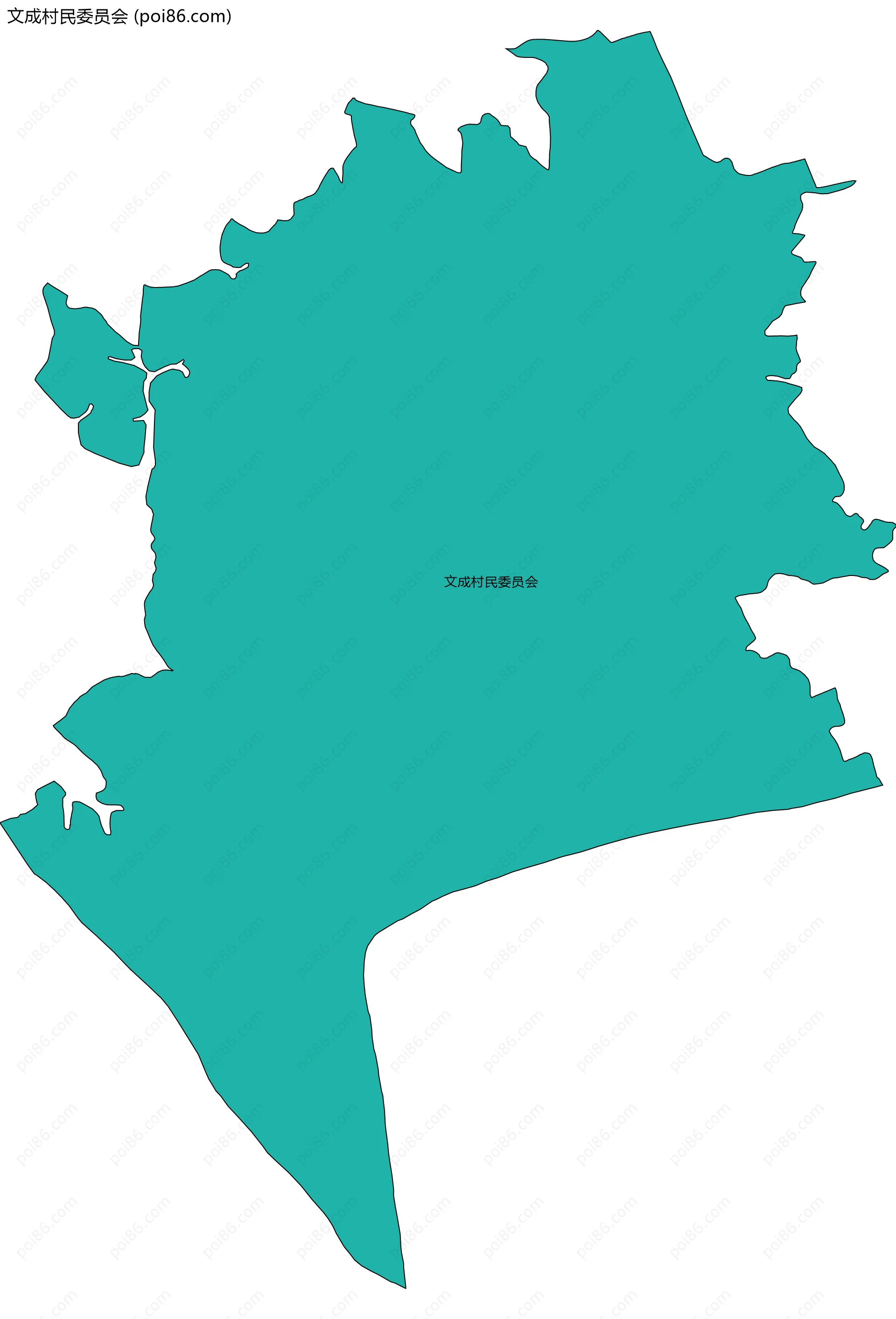 文成村民委员会边界地图