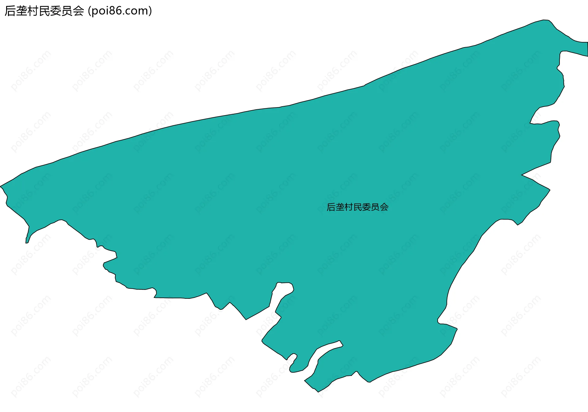 后垄村民委员会边界地图