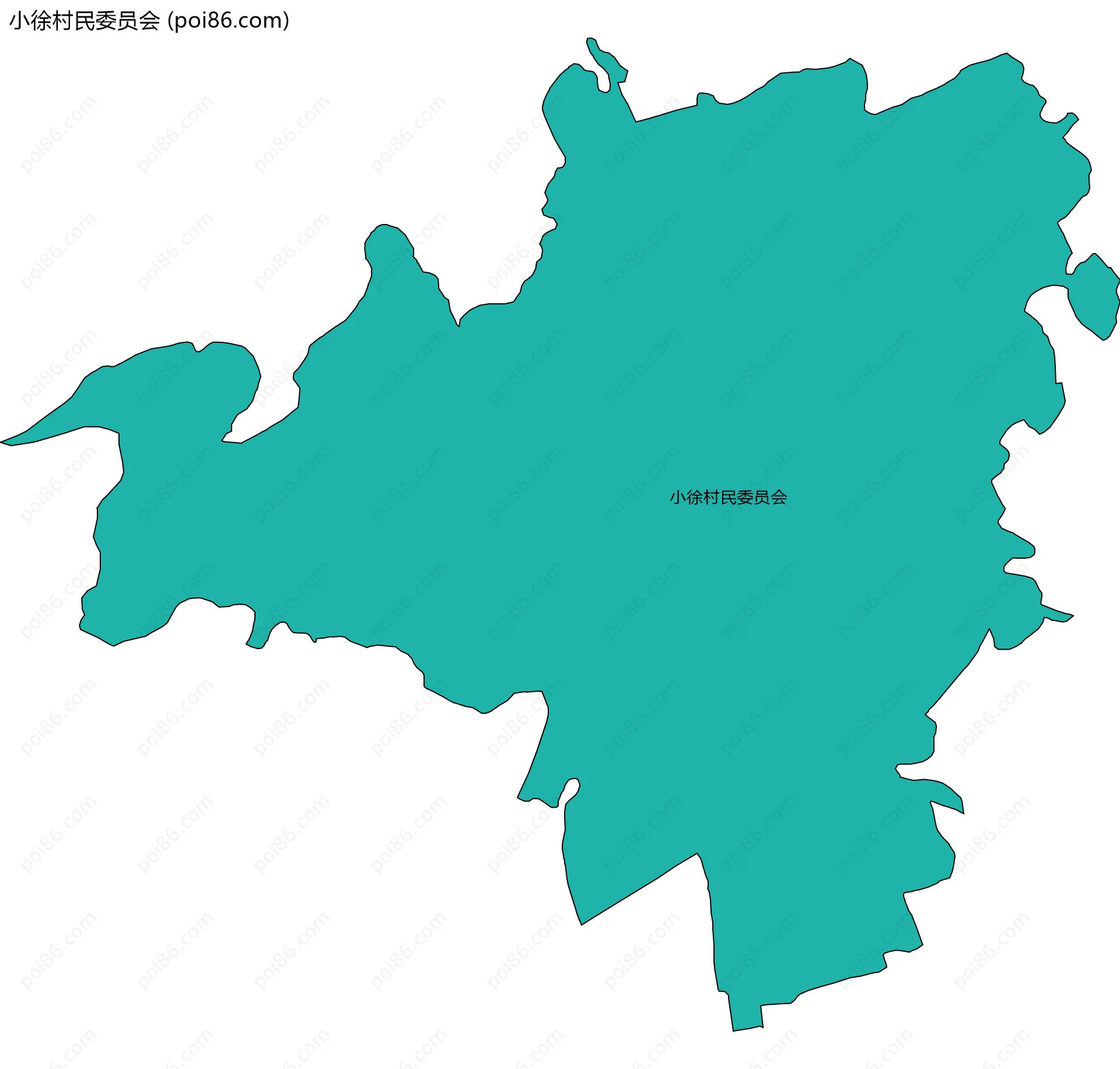 小徐村民委员会边界地图