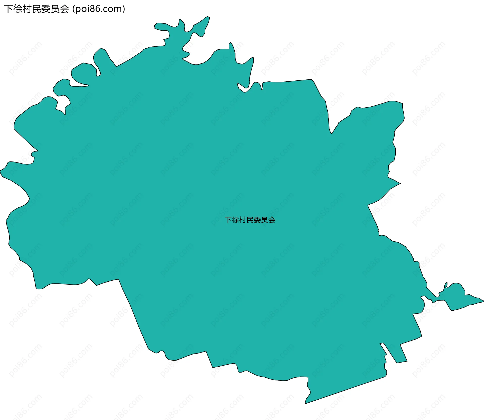 下徐村民委员会边界地图