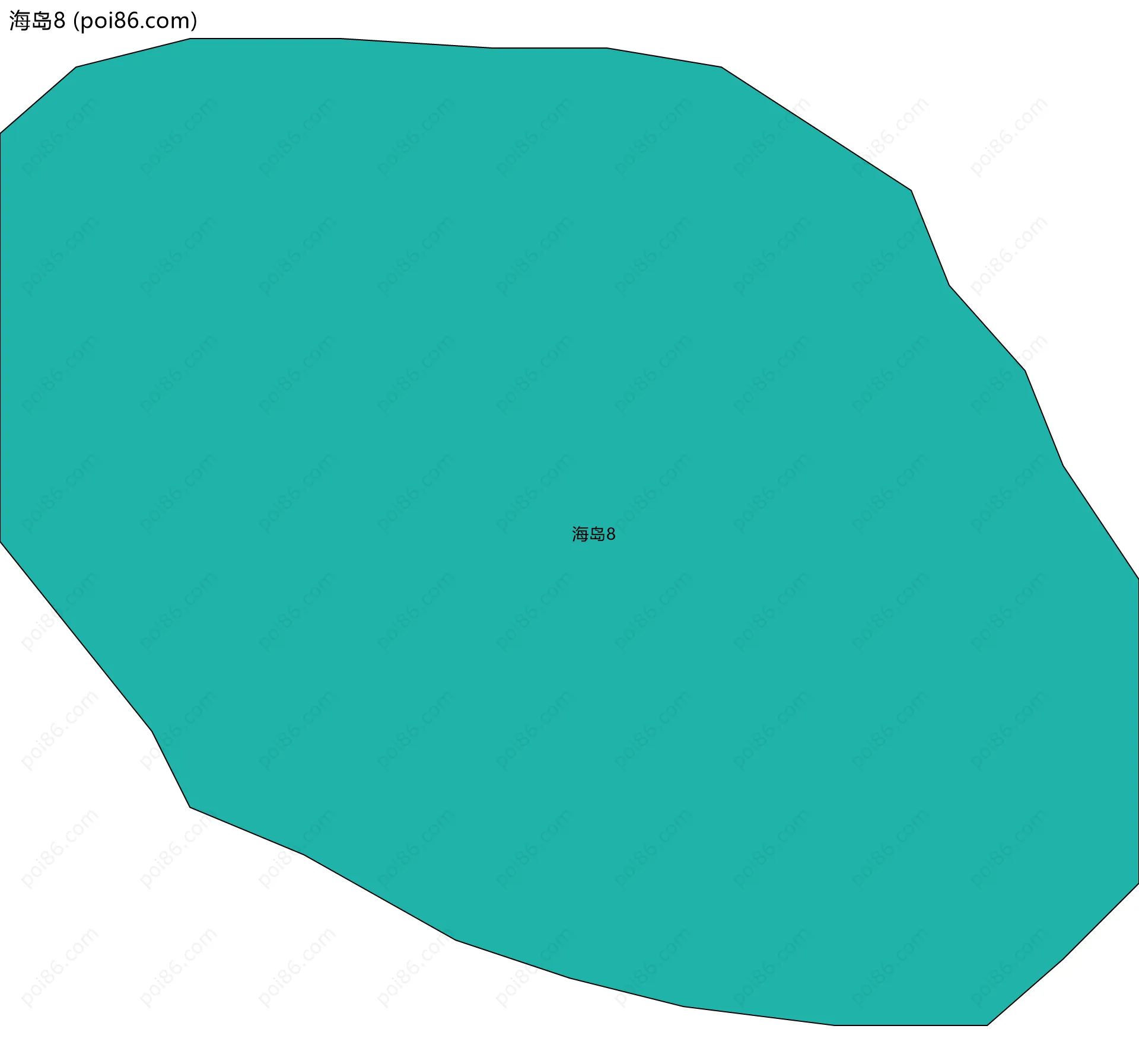 海岛8边界地图(五级行政区划)