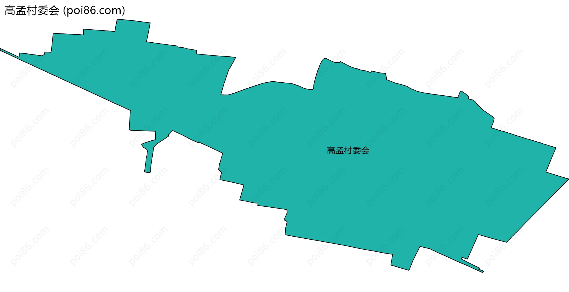 高孟村委会边界地图