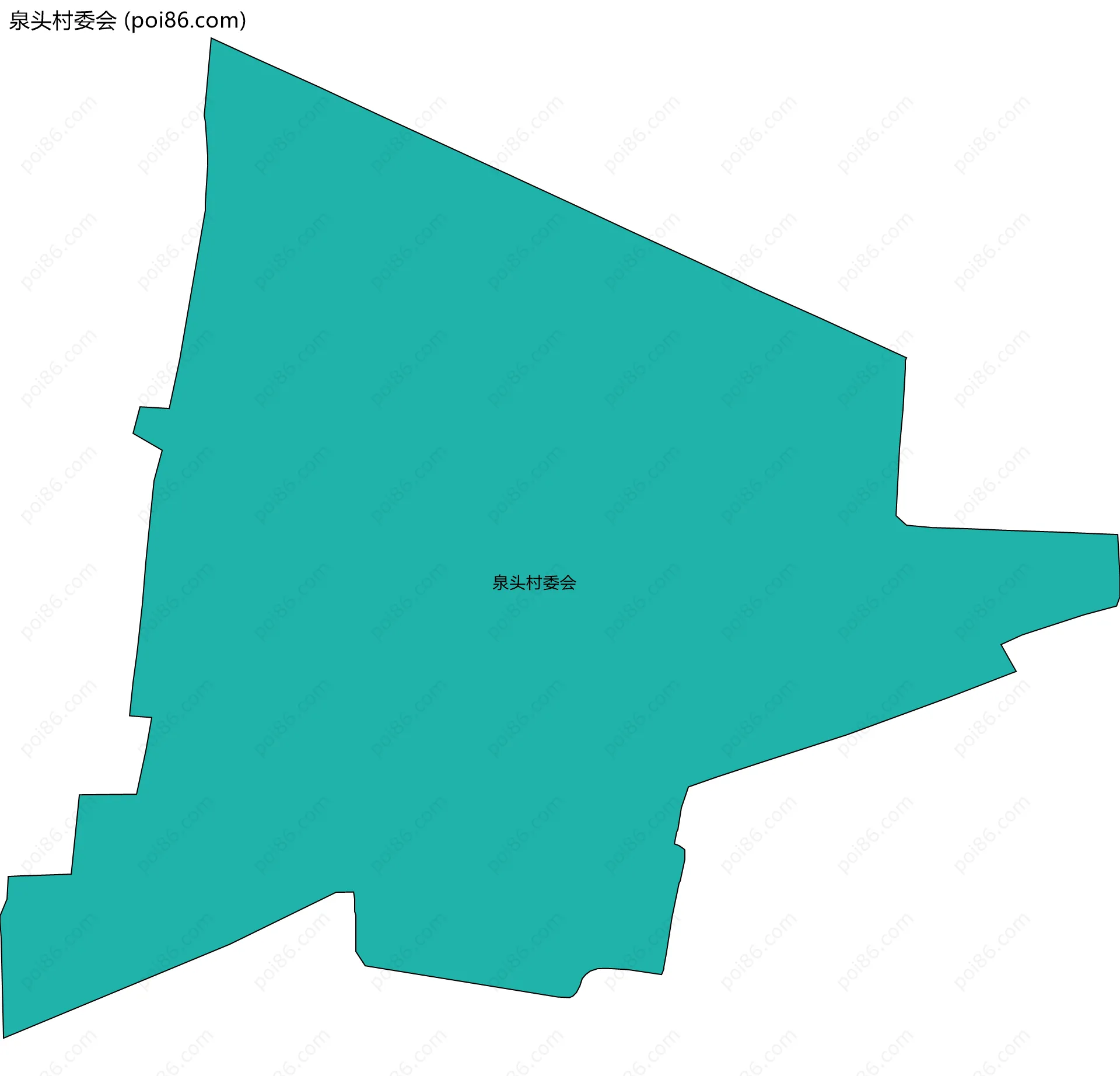 泉头村委会边界地图