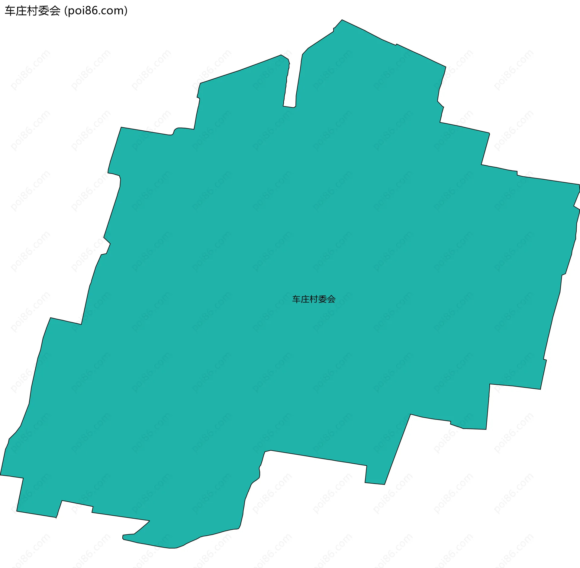 车庄村委会边界地图