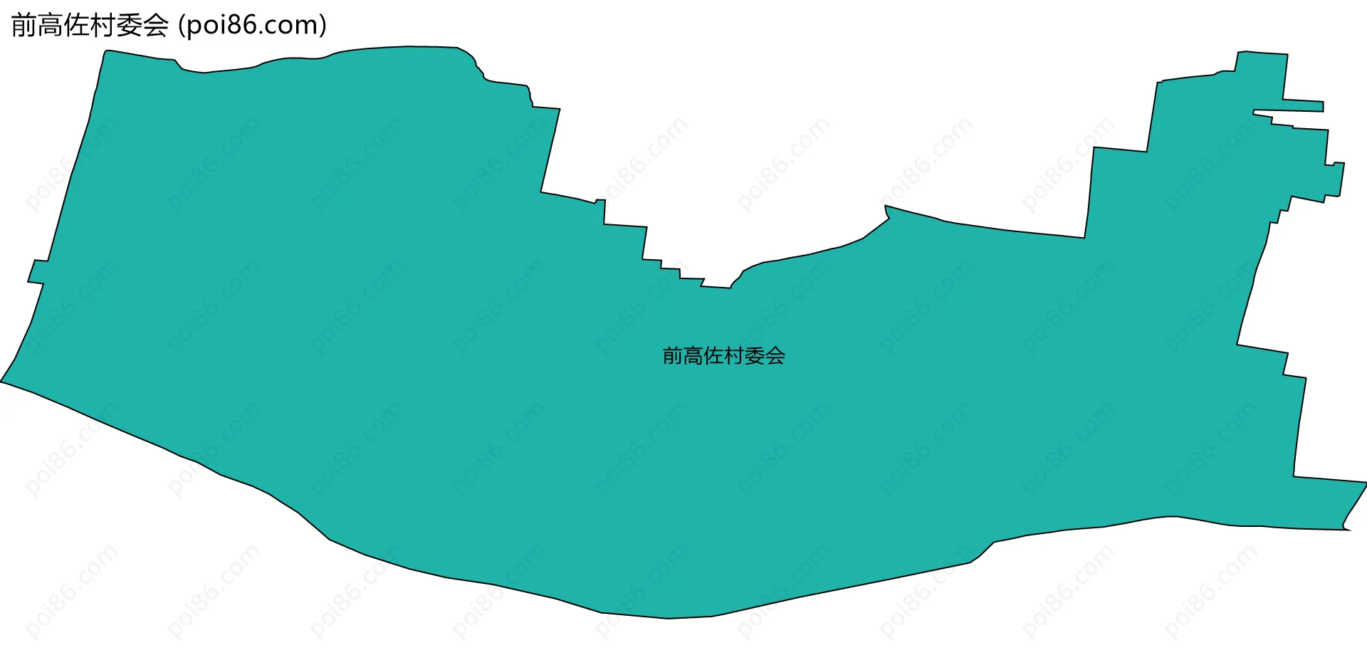 前高佐村委会边界地图