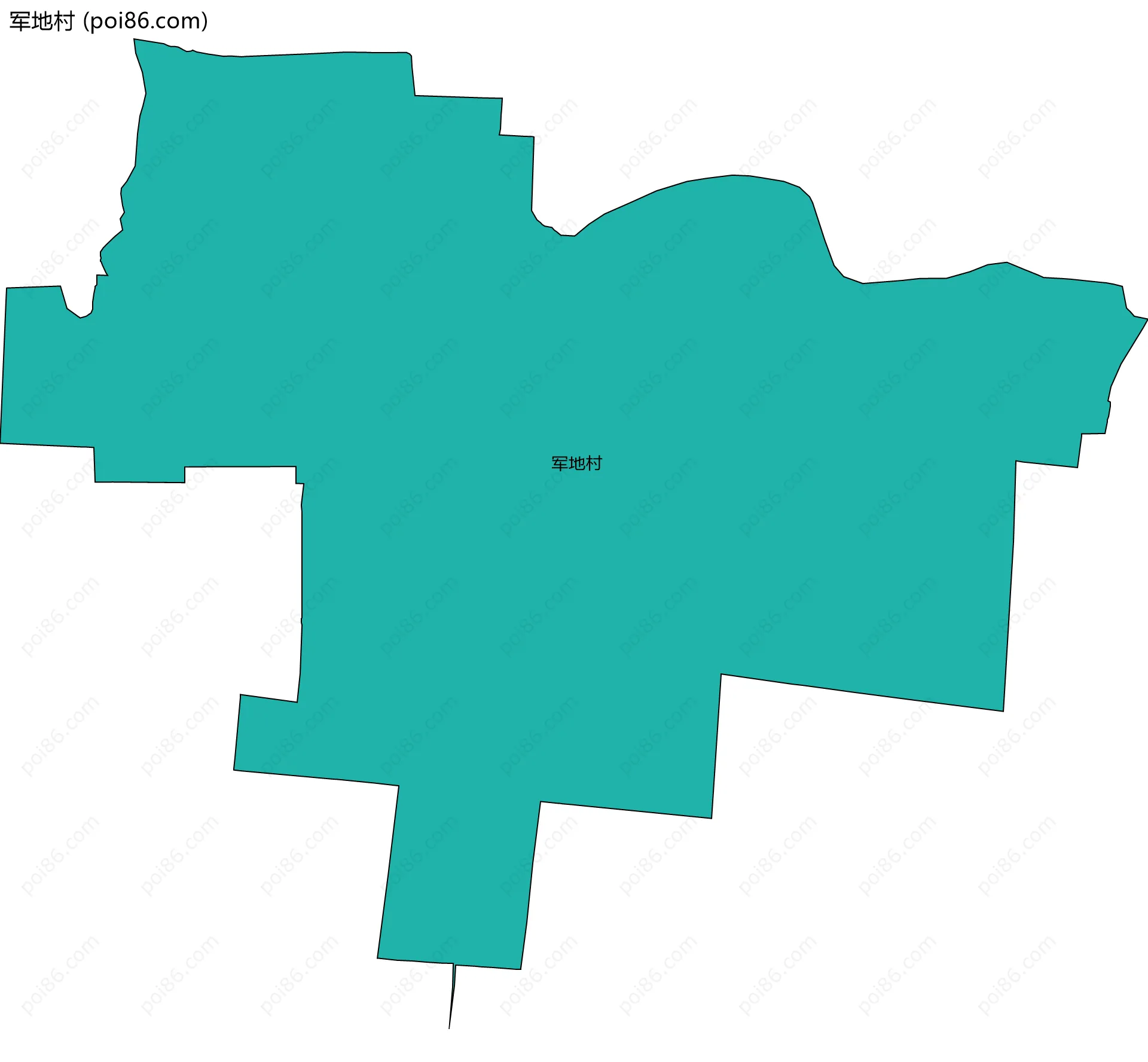 军地村边界地图