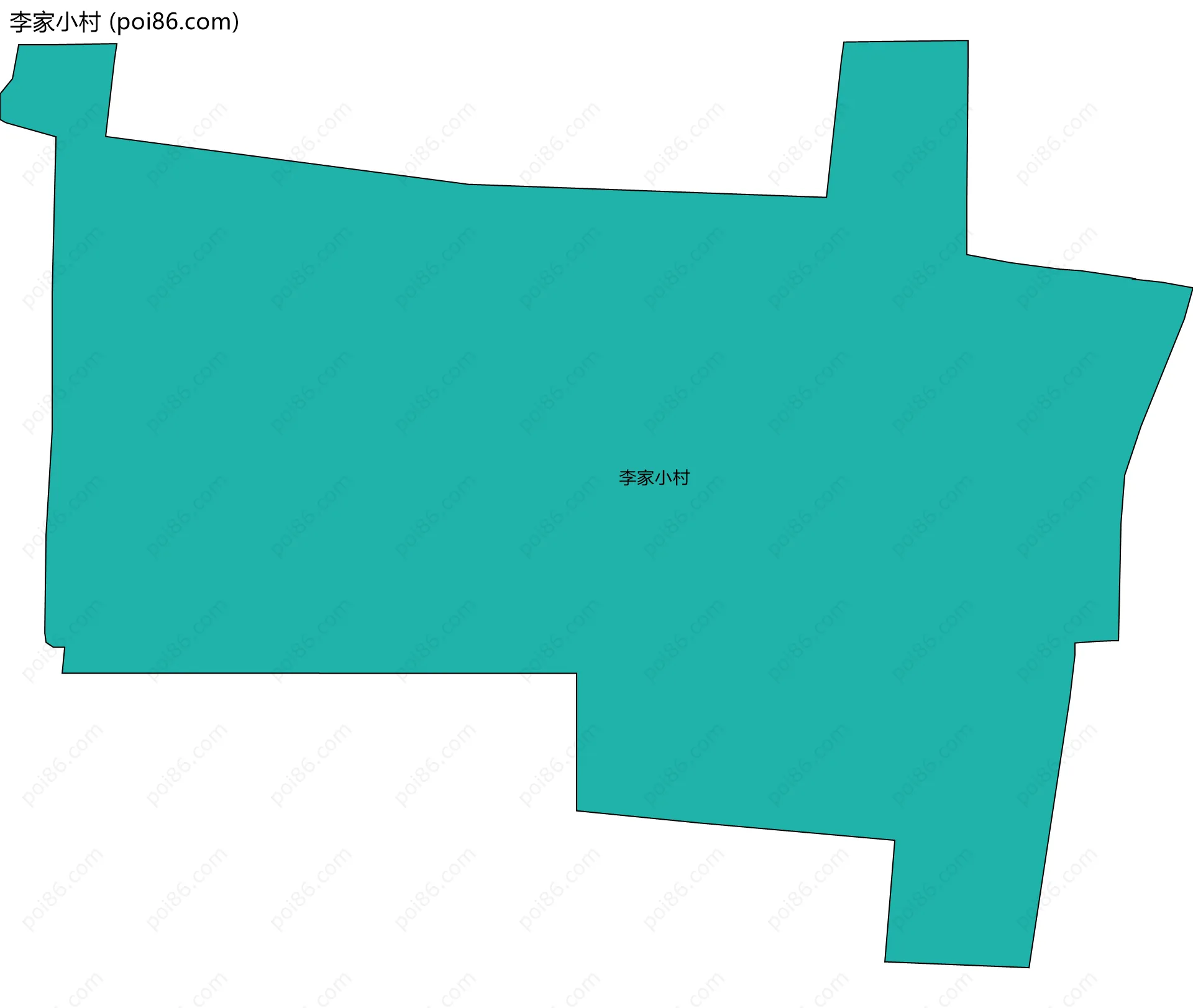 李家小村边界地图