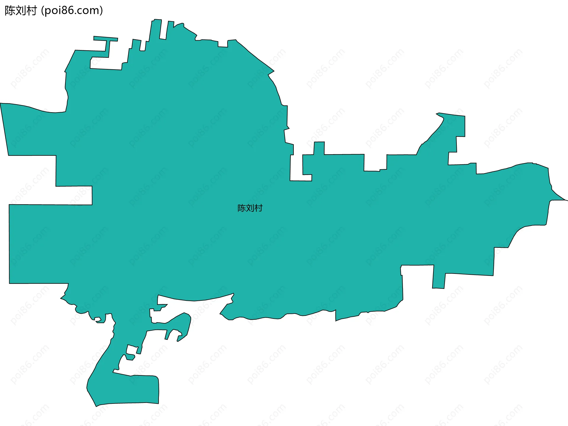 陈刘村边界地图
