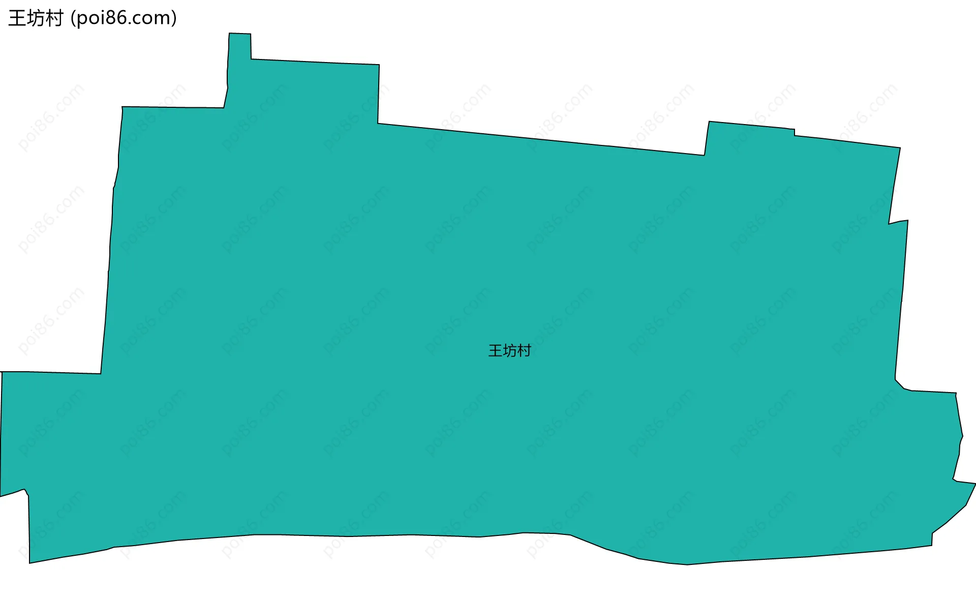 王坊村边界地图