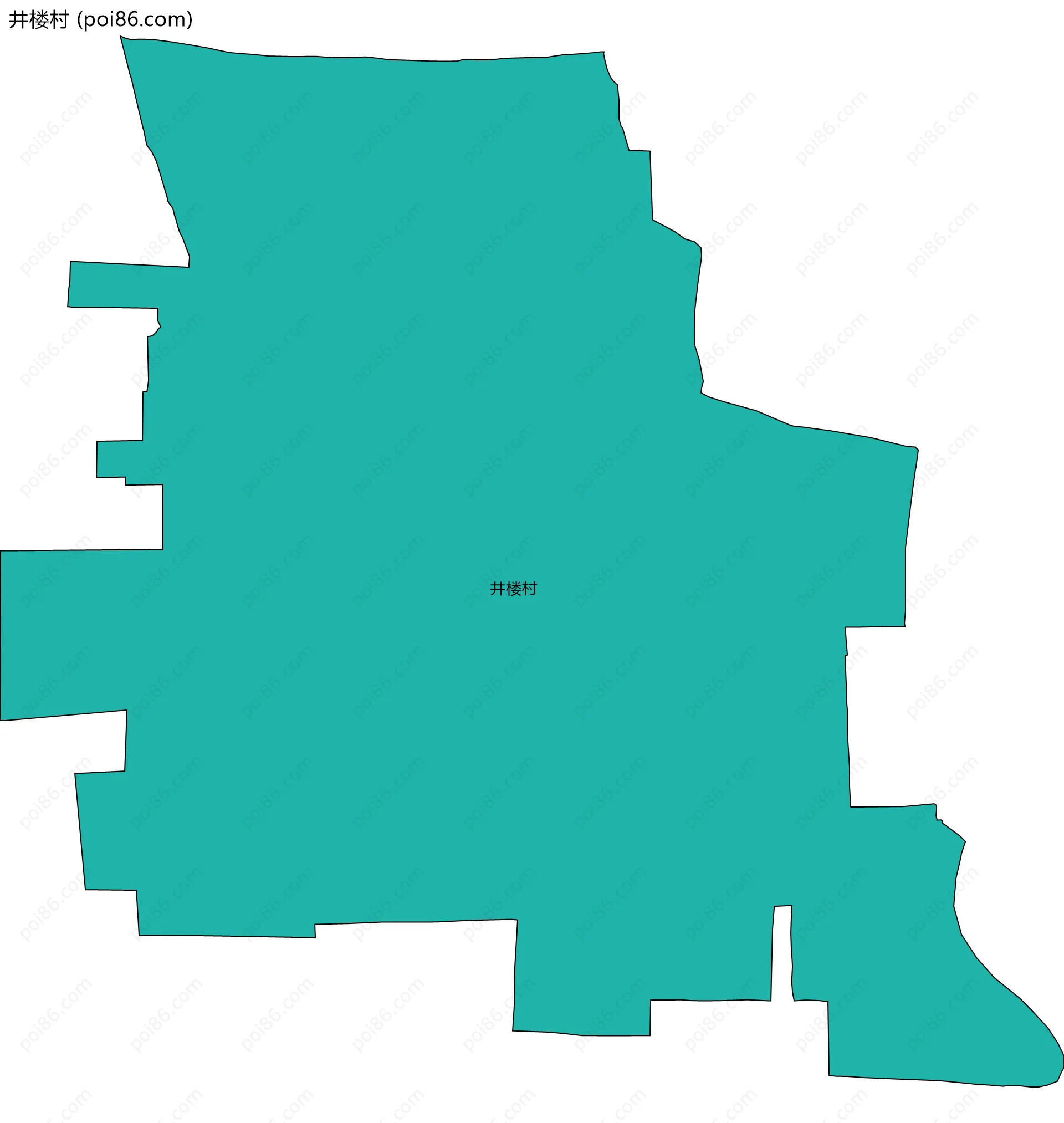 井楼村边界地图