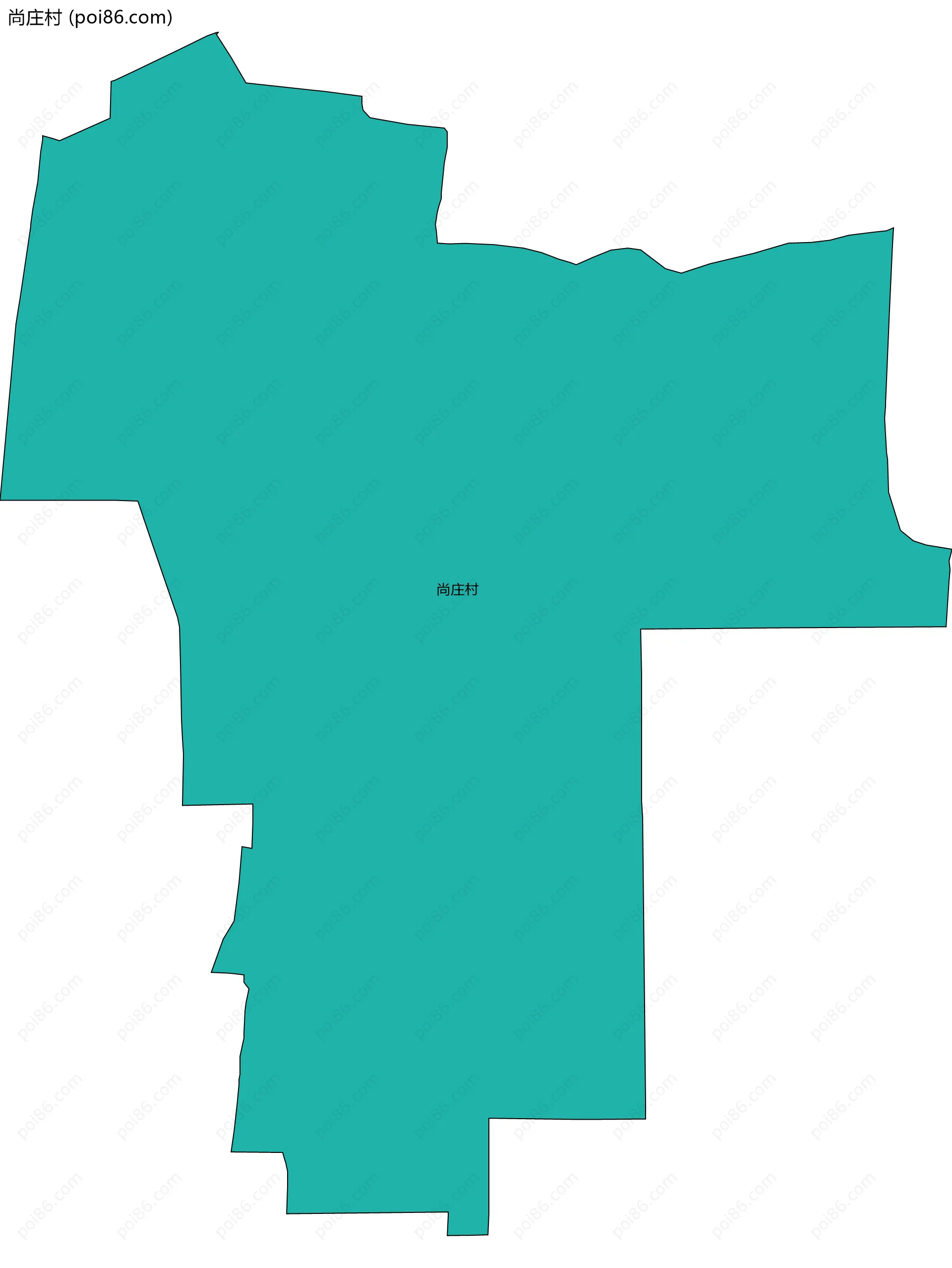 尚庄村边界地图
