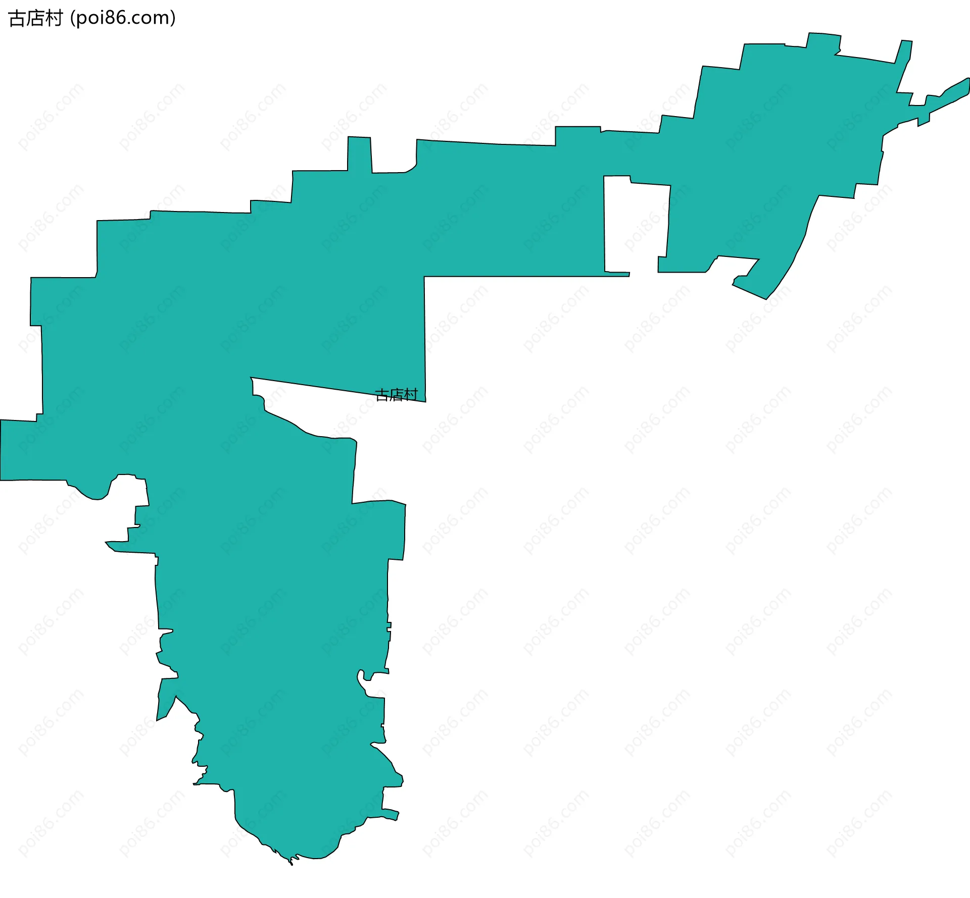 古店村边界地图