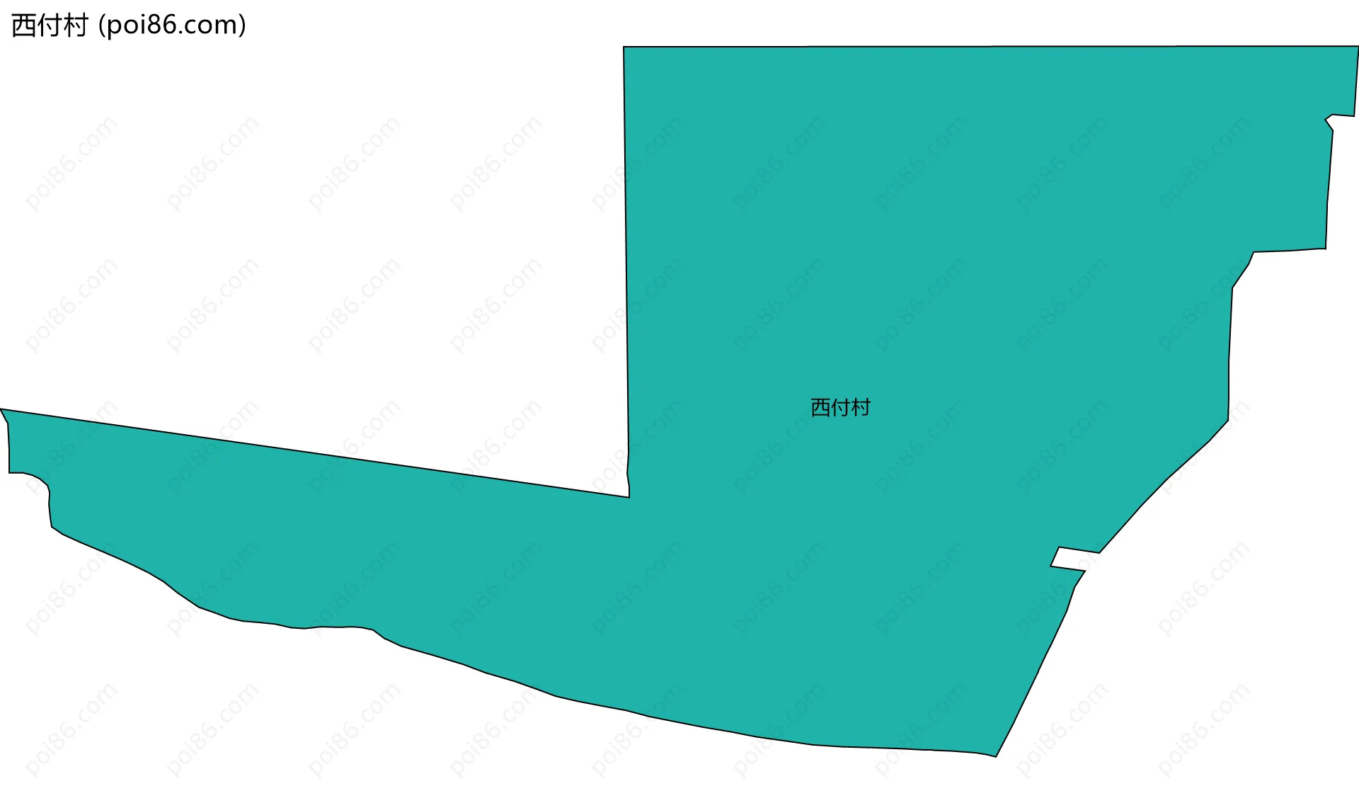 西付村边界地图